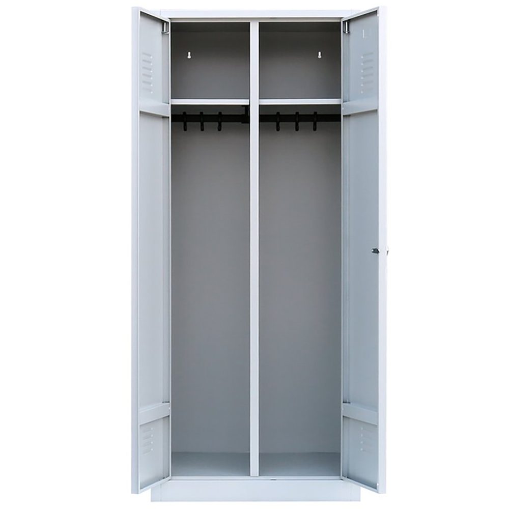Steelboxx Spind Spind Kleiderspind mittig schließend 180x 80x 50cm (1-St) Komplett verschweißt und montiert
