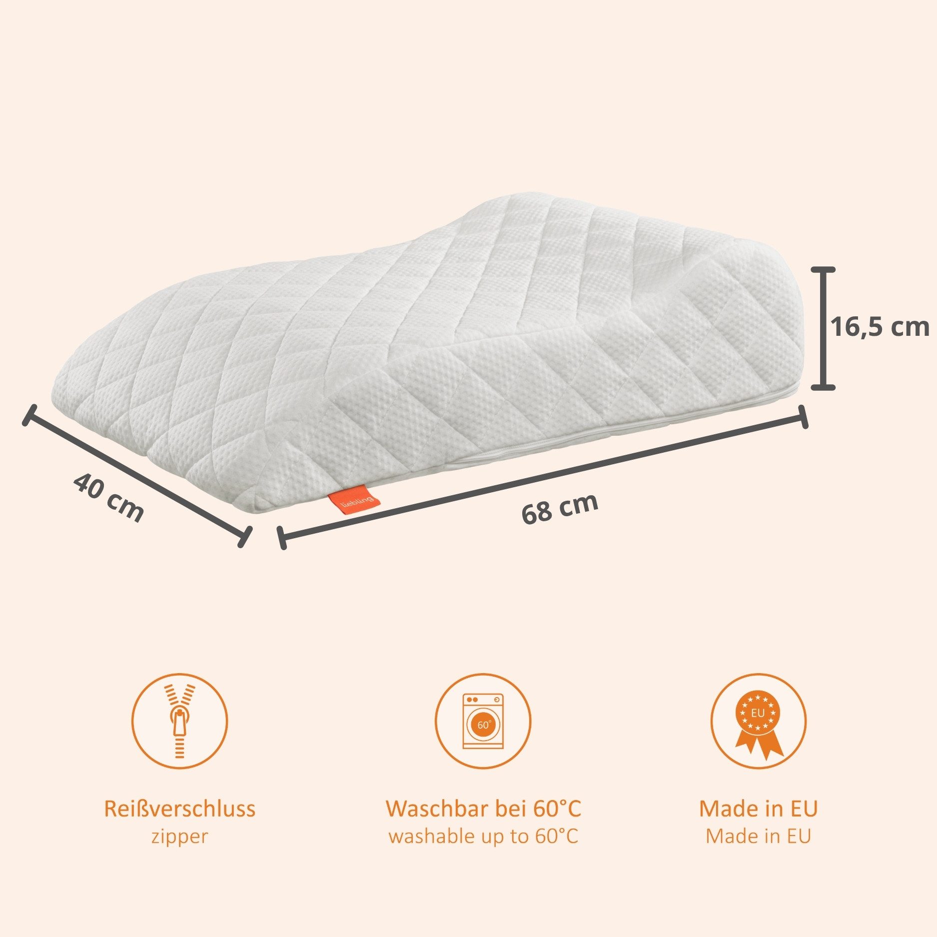 sleepling Venenkissen für Bett und Sofa, Lagerungskissen, für optimale und druckstellenfreie Hochlagerung der Beine – Bild 2 von 5