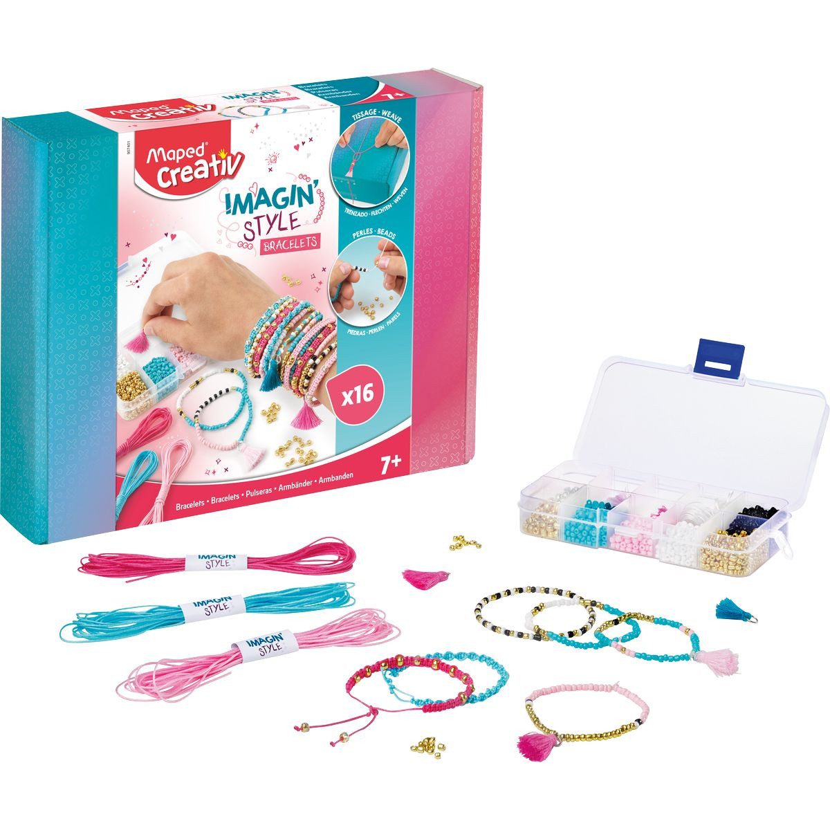 MAPED Bilderrahmen zum Basteln Maped Schmuck Bastel Set Imagin' Style Faltschachtel
