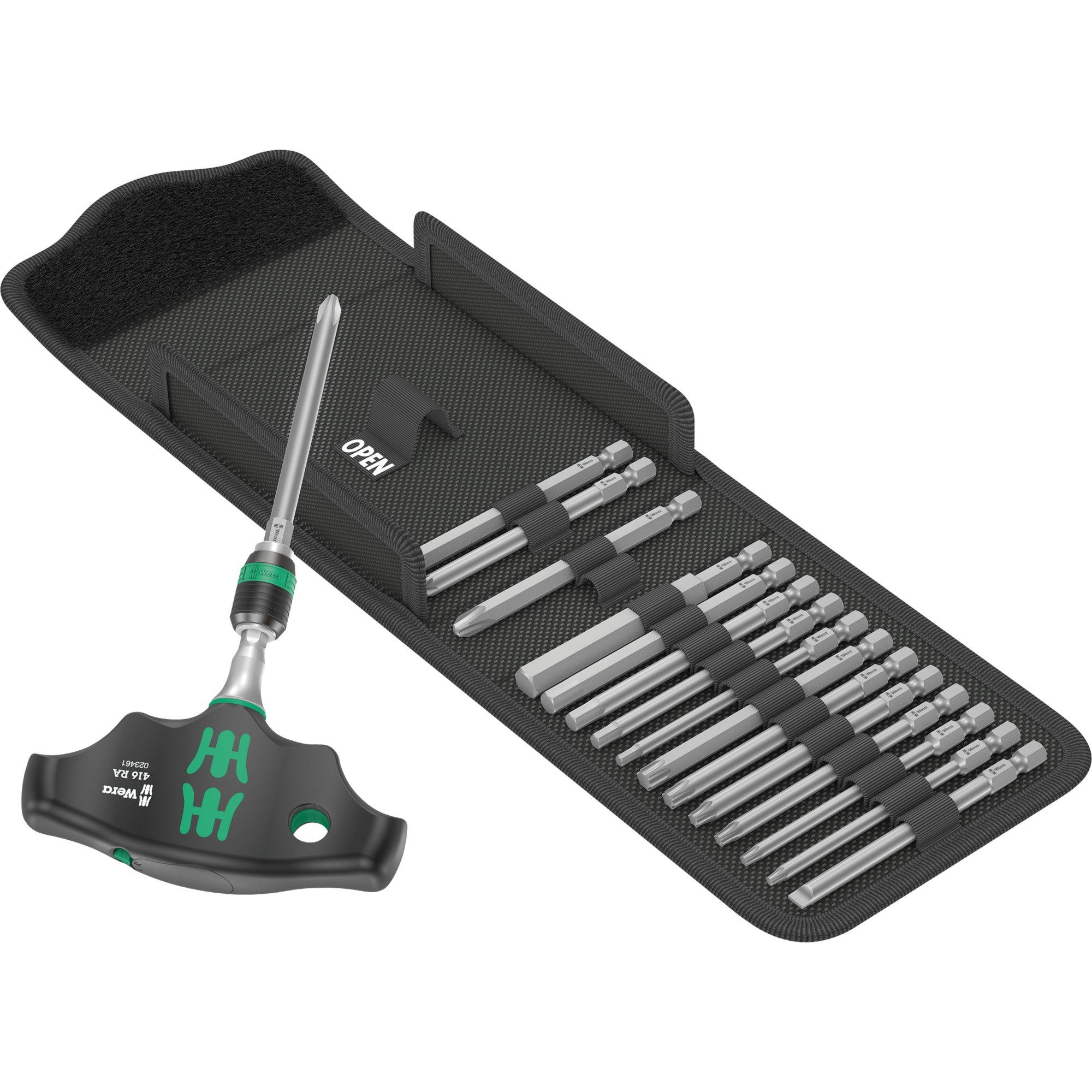 Wera Werkzeugset Wera Kraftform Kompakt 400 RA Set 1, mit, (17-tlg)