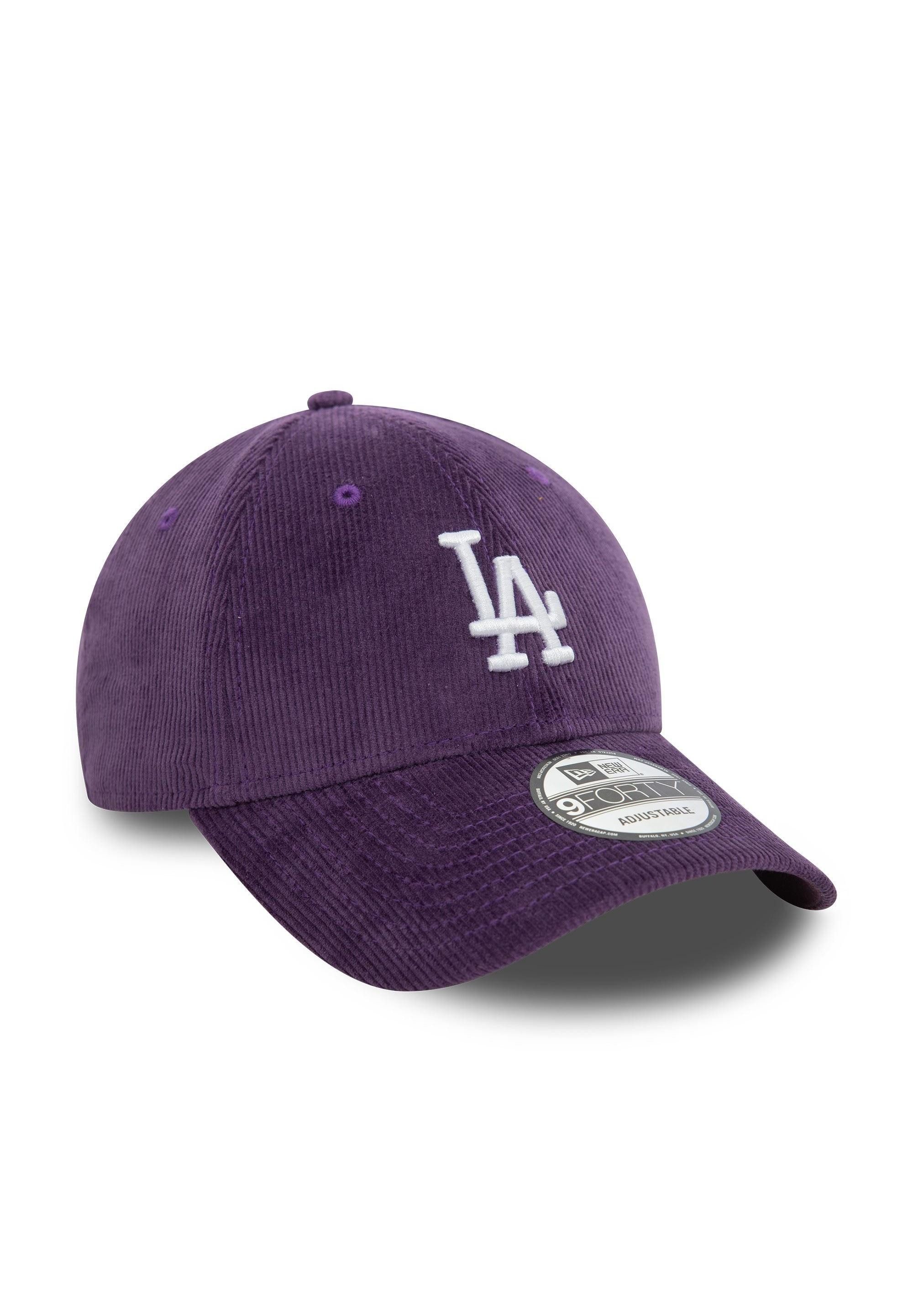 New Era Baseball Cap Los Angeles Dodgers MLB Cord Lila Verstellbare 9Forty Cap New Era (1-St)