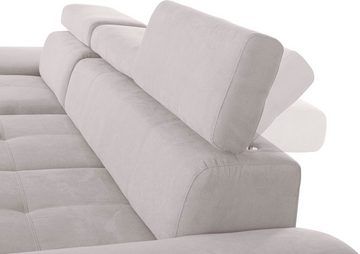 exxpo - sofa fashion Ecksofa Enya, L-Form, Kopfteilverstellung, wahlweise mit Bettfunktion und Bettkasten