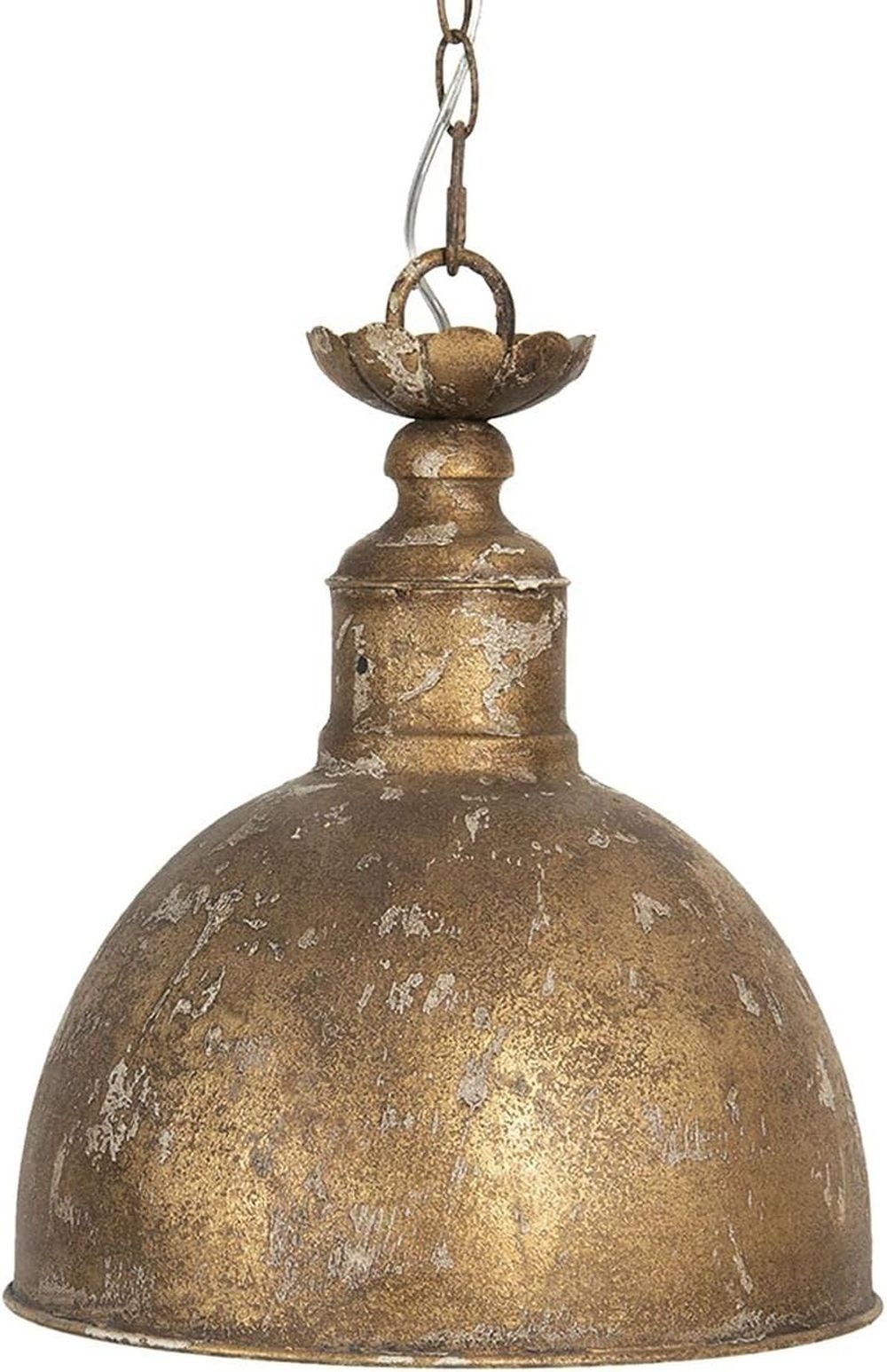 Clayre & Eef Deckenleuchte Hängelampe Metall Ø 29cm Vintage Industrial Shabby Chic Pendelleuchte, ohne Leuchtmittel, Deckenlampe, Hängelampe, Esszimmerlampe