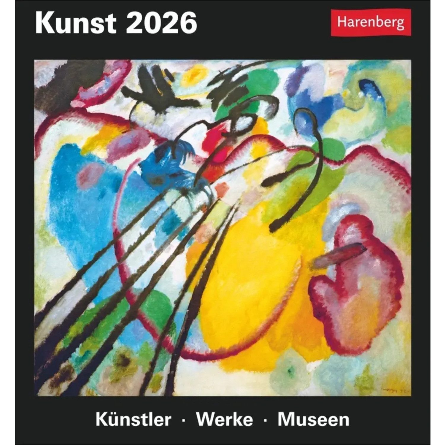 Harenberg Kalender Verlag Abreißkalender Kunst Tagesabreißkalender 2026 - Kulturkalender - Künstler, Werke,...