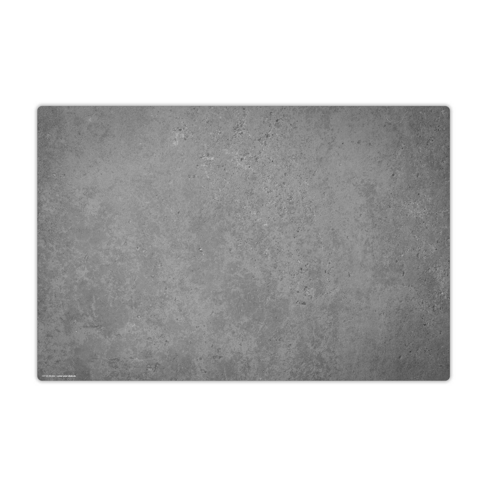 cover-your-desk.de Schreibtischunterlage abwaschbar - Betonoptik dunkel - aus premium Vinyl - Made in Germany, (1 tlg., abwischbar, Hergestellt in Deutschland)