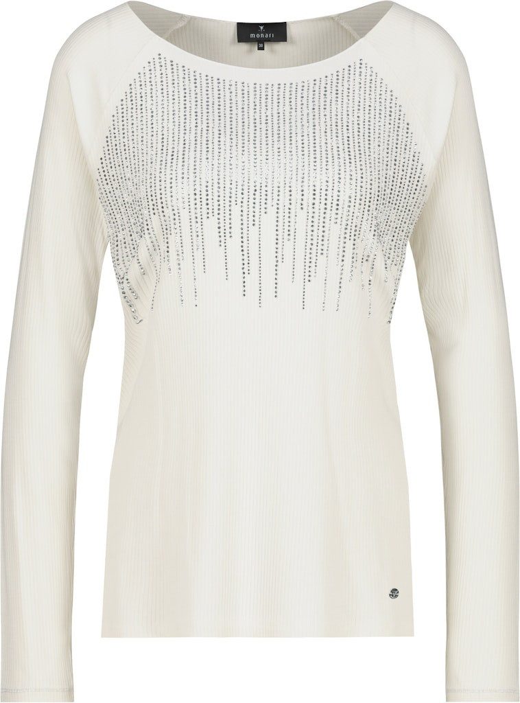 Monari Langarmshirt Pullover almond günstig online kaufen