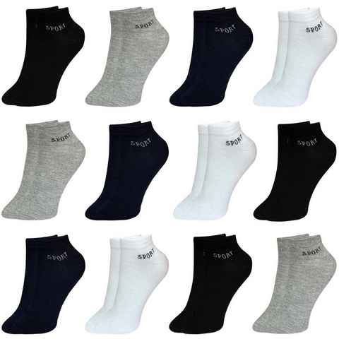 LOREZA Kurzsocken 12 Paar Herren Socken Business Baumwolle Einheitsg (Paar, 12-Paar, 12 Paar) 12-Paar