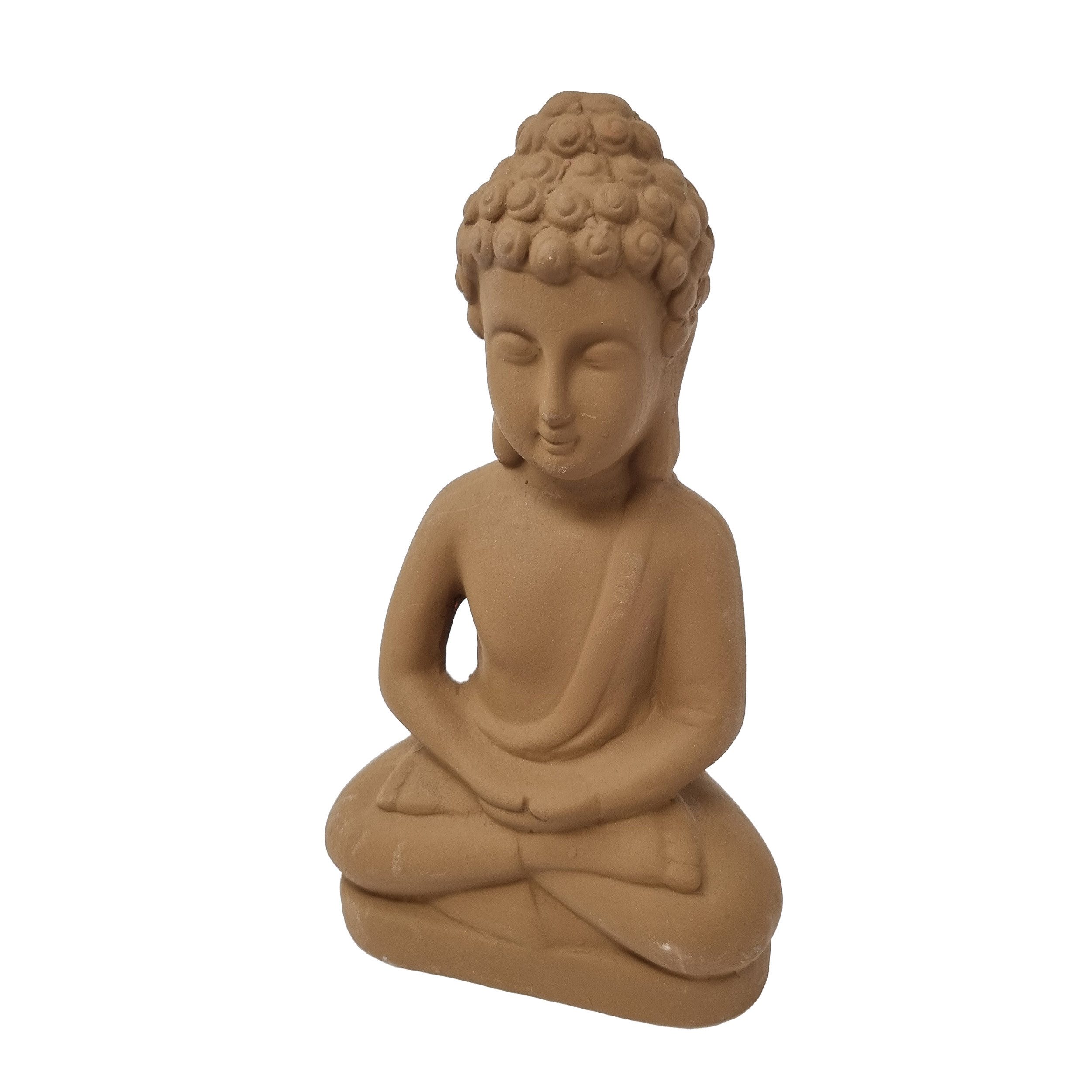 Goldbach Dekofigur Asia Buddha Statue 28cm Braun Keramik Feng Shui