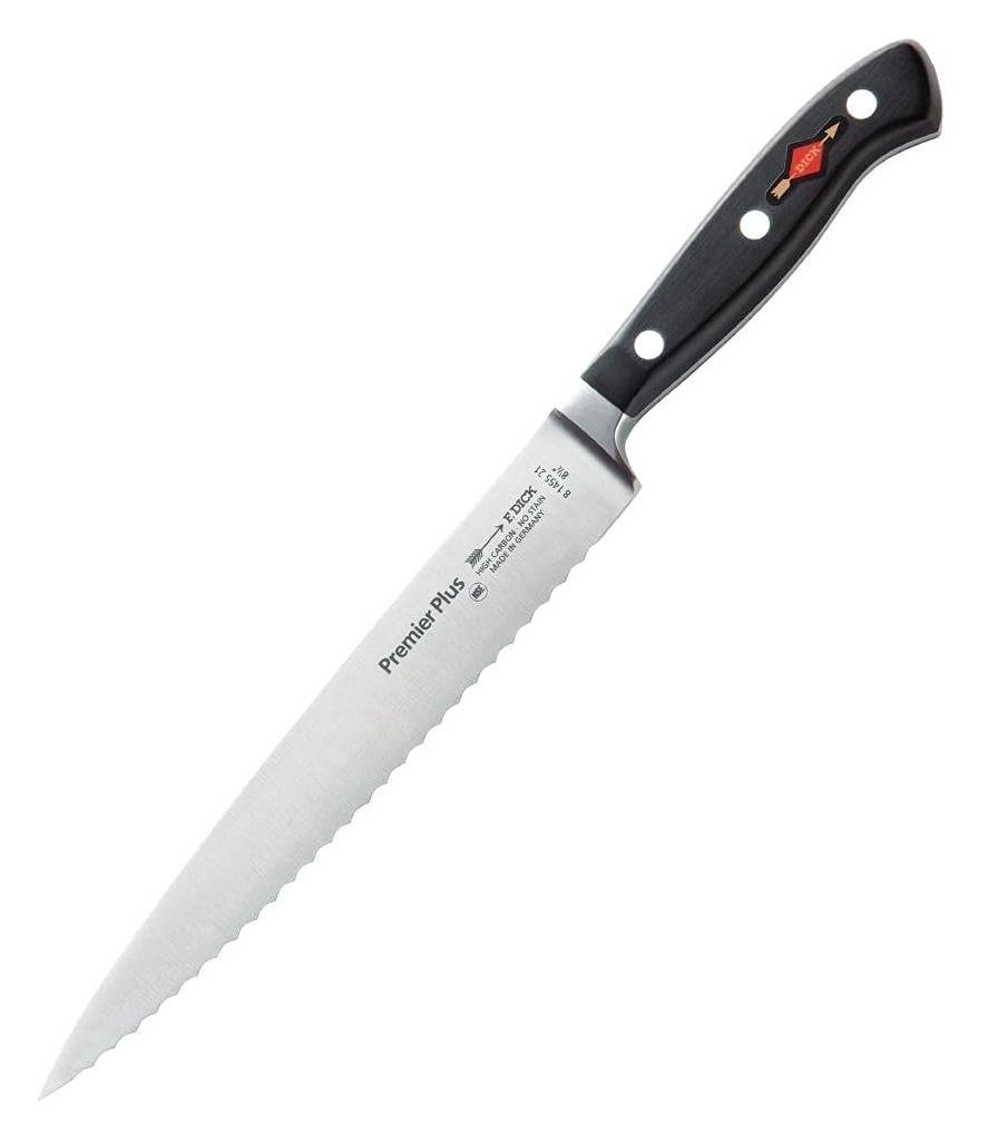 F. DICK Tranchiermesser F. DICK Premier Plus Tranchiermesser mit Wellenschliff Klinge 21 cm