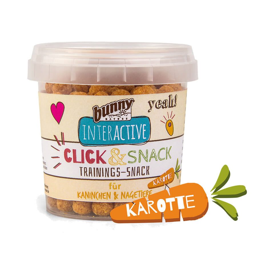 Bunny Nature bunnyInteractive Click & Snack - Trainings-Snack Karotte 30 g, Snack für: Kleintier