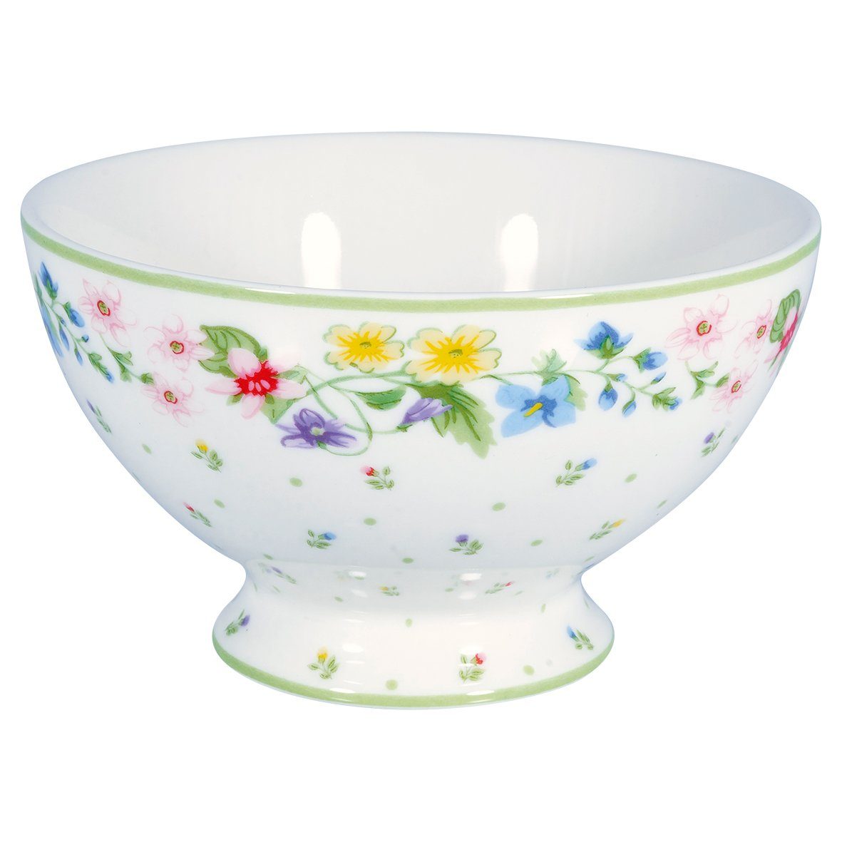 Greengate Schale Linea Snack Bowl blue 10cm, Steinzeug, (Bowls)