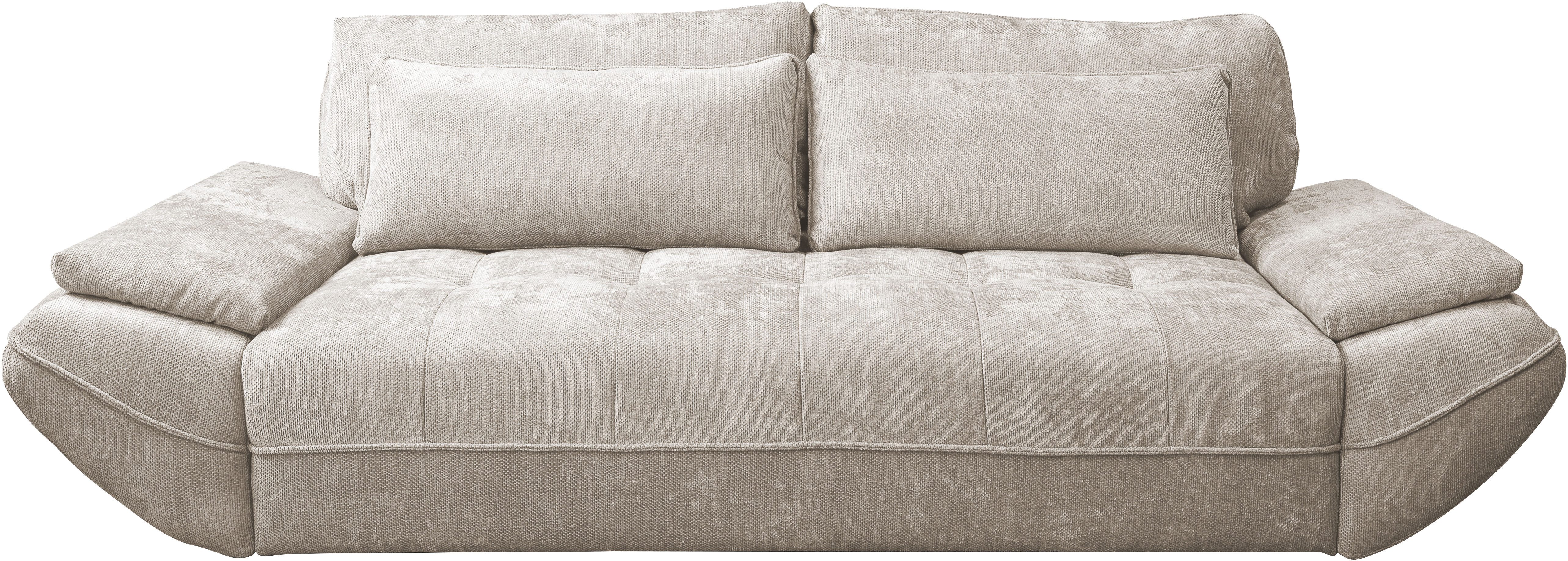 exxpo - sofa fashion Big-Sofa, inkl. Bettfunktion und Bettkasten,toller Sitzkomfort, Steppung im Sitz