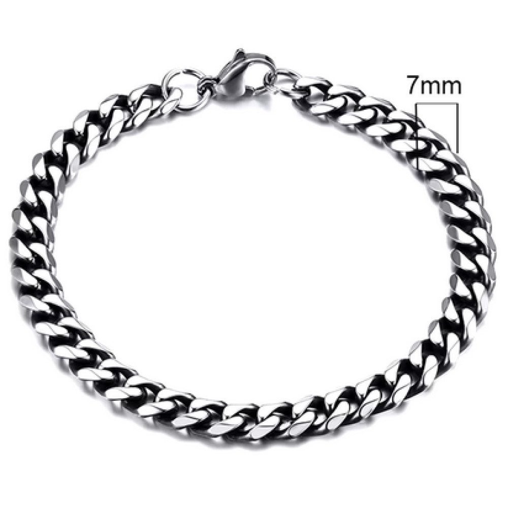 Ware aus aller Welt Panzerarmband Edelstahl massiv Panzer Armband Armkette Edelstahlarmband