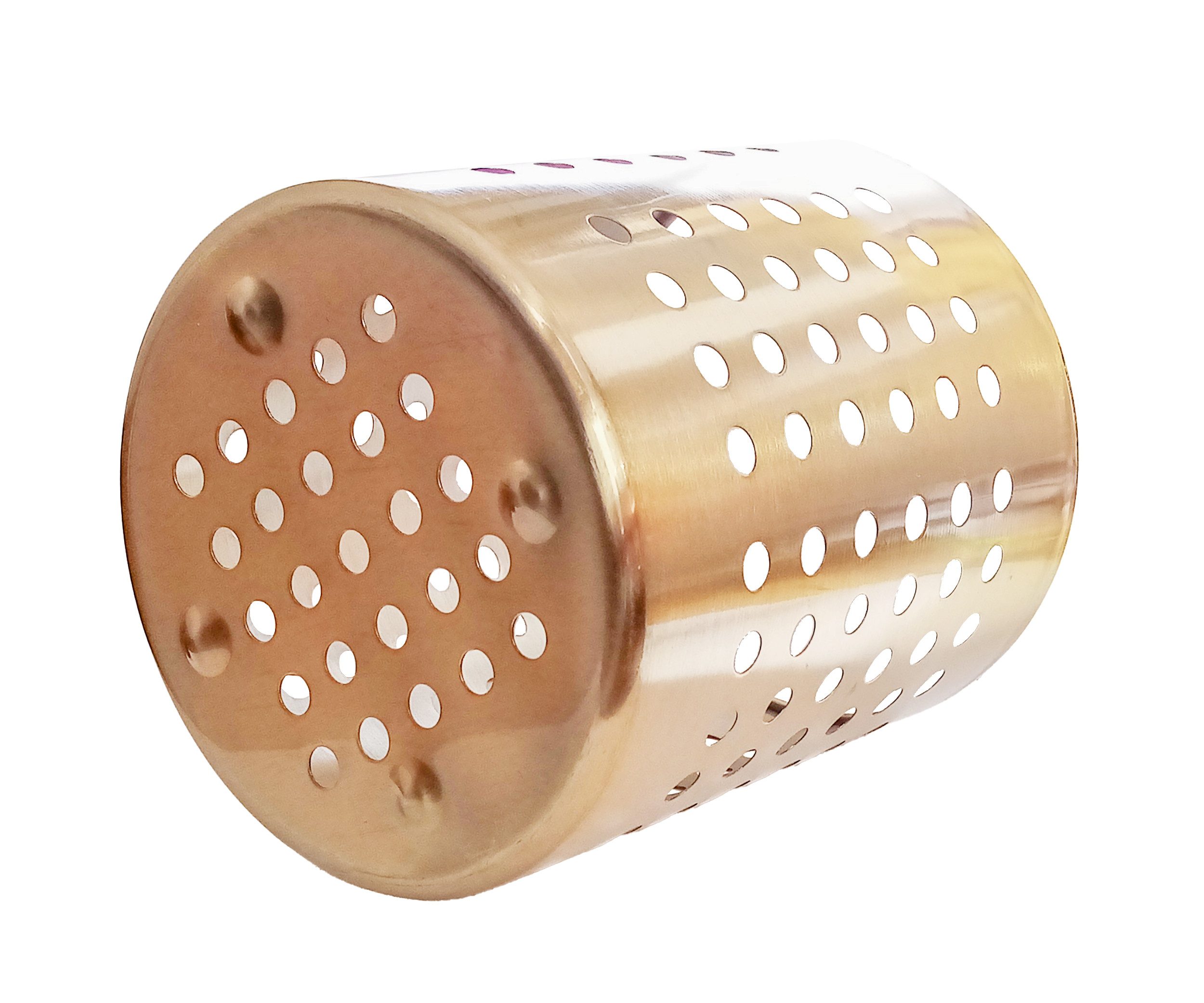 HIT Trading Besteckhalter BESTECKHALTER aus Edelstahl 13cm Gold Besteckkorb 75, Küchenutensilienhalter Besteckabtropfkorb Besteck