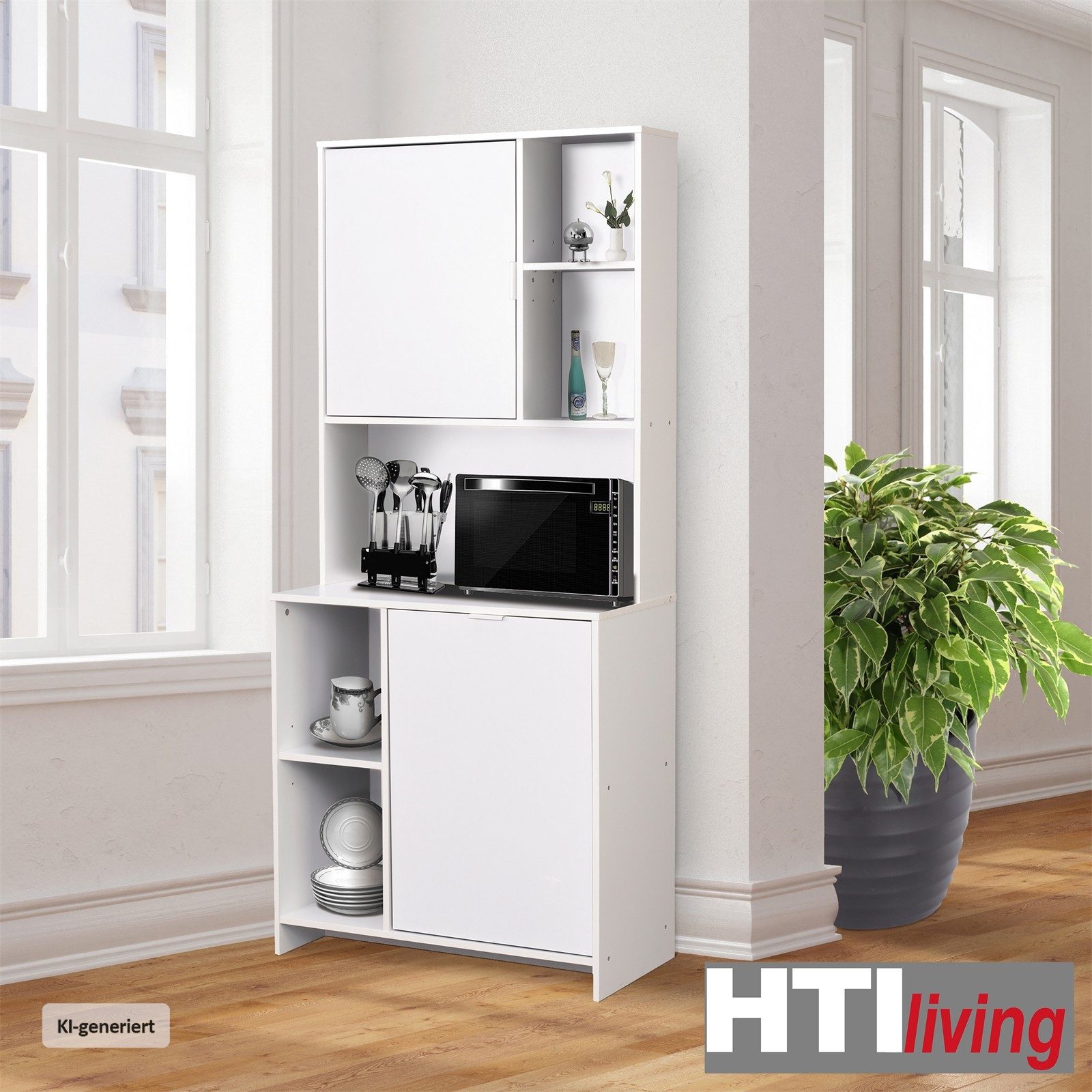 HTI-Living Küchenbuffet Küchenbuffet Malin (Stück, 1-St., 1 Küchenbuffet) Küchenschrank Mehrzweckschrank Mikrowellenschrank