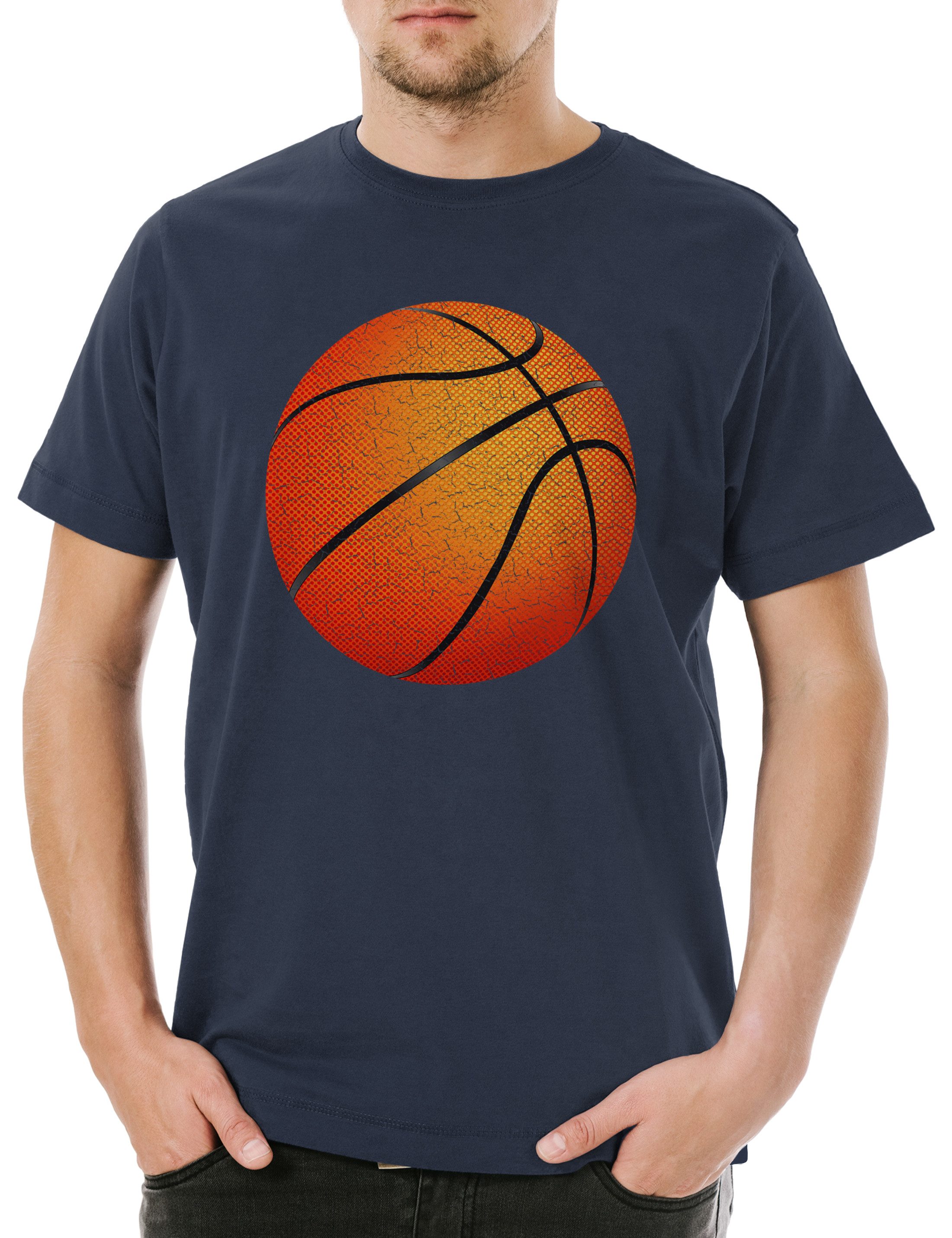 Print-Shirt Basketball I Herren T-Shirt Court Streetball Player Center