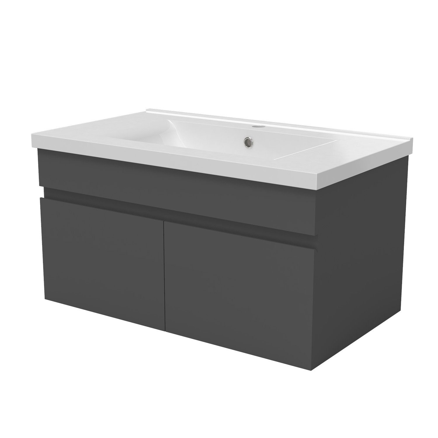 duschspa Waschtisch Badmöbel Set Waschbecken mit Unterschrank, Beite 60/80/ günstig online kaufen