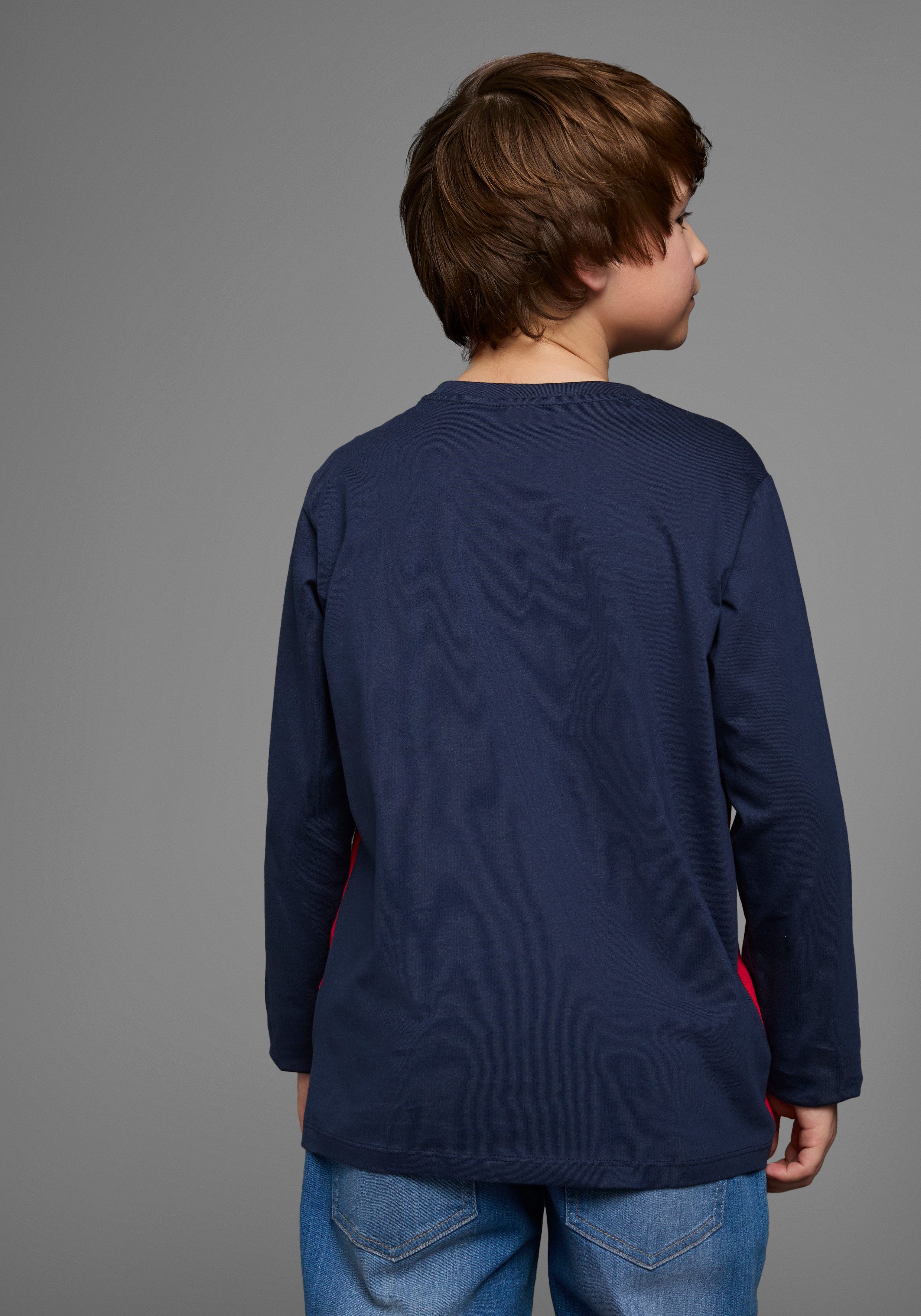 KangaROOS Langarmshirt Im tollem Colorblocking-Design Langarm, günstig online kaufen