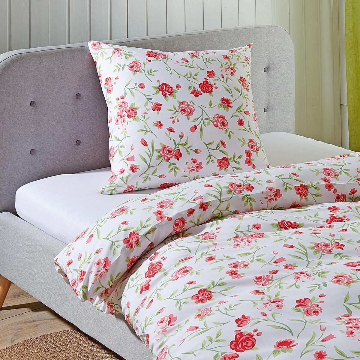 TRAUMSCHLAF Bettwäsche Nürnberg pink, Mikrofaser, 2 teilig günstig online kaufen