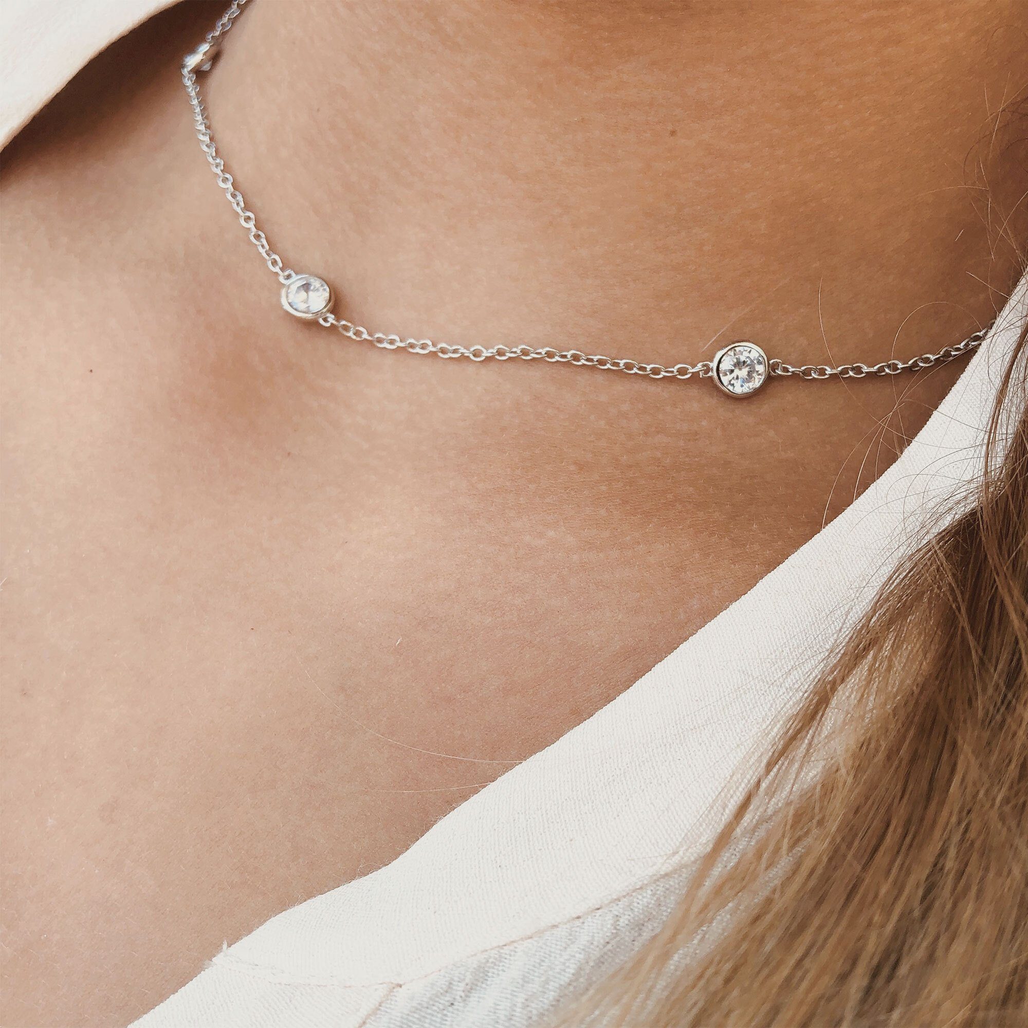 AILORIA Silberkette ÉTINCELLE Halskette kurz (1-tlg), günstig online kaufen