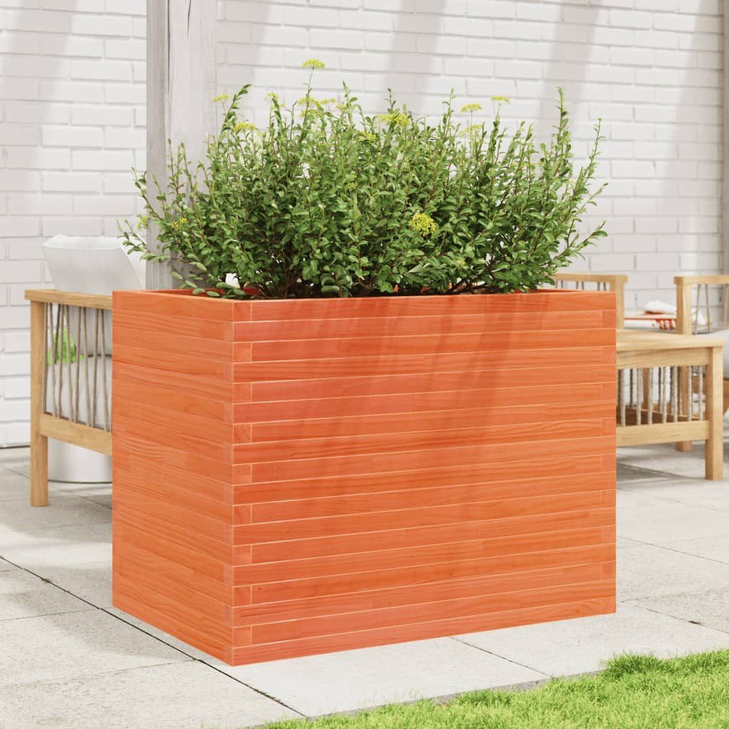 vidaXL Blumentopf Pflanzkübel Wachsbraun 90x60x68,5 cm günstig online kaufen