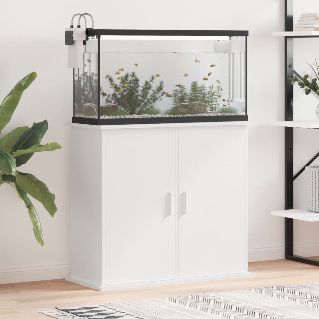 vidaXL Aquariumunterschrank Aquariumständer Weiß 81x36x73 cm Spanplatte Aqu günstig online kaufen