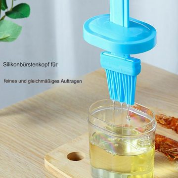 FIDDY Interdentalbürsten 4 Stück Silikonbürste mit Flasche – Grillöl-Flaschenbürste – Ölbürste
