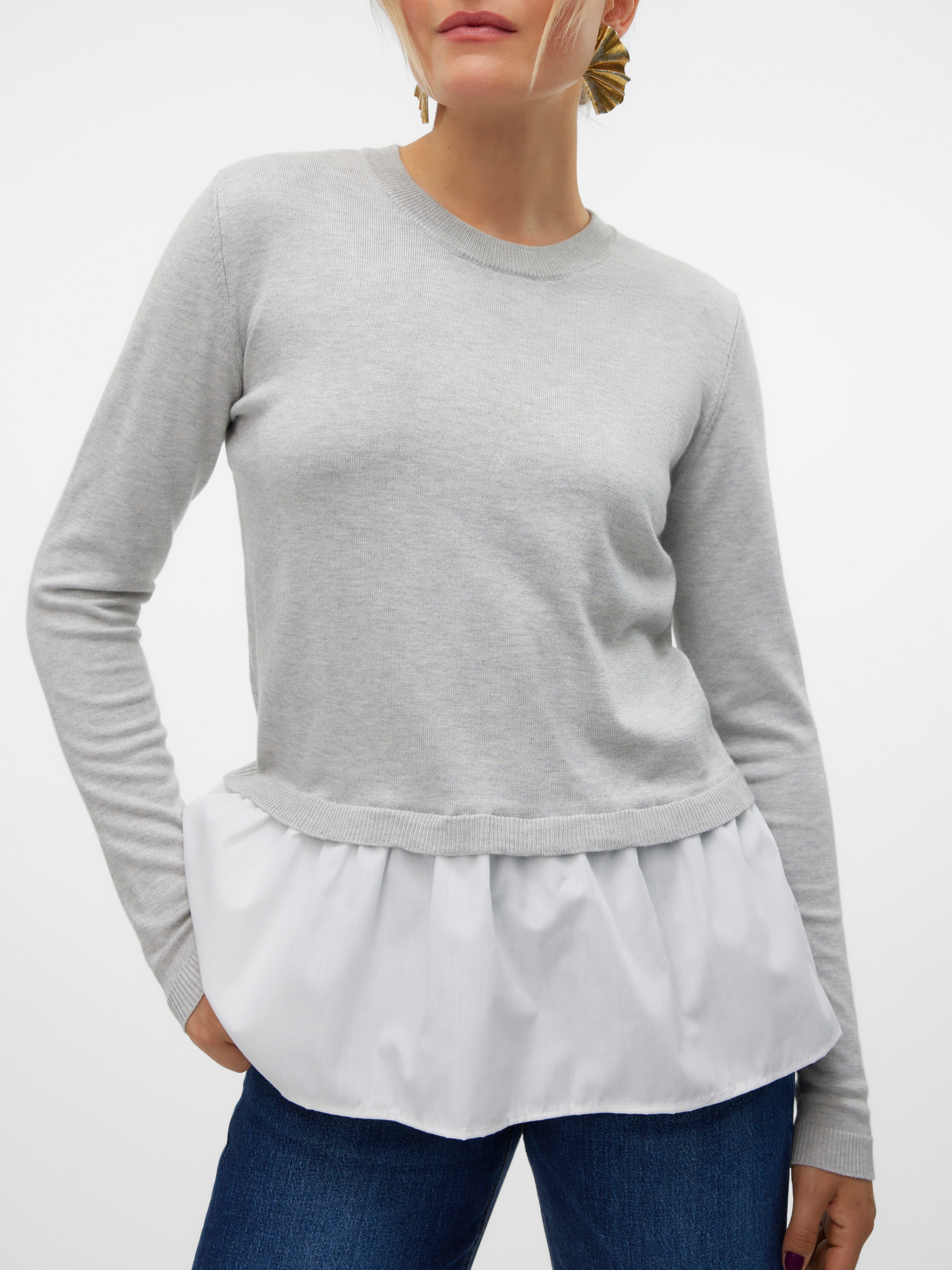 Vero Moda Rundhalspullover VMJOSE LS O-NECK günstig online kaufen
