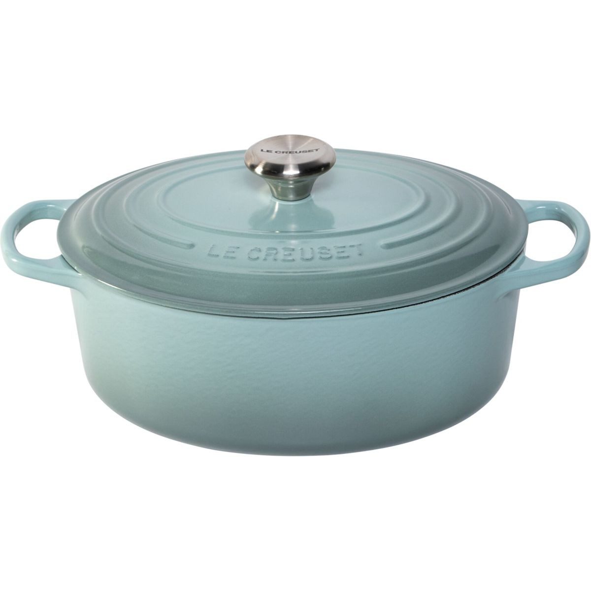 LE CREUSET Kochtopf Signature Bräter oval 29 cm sea salt