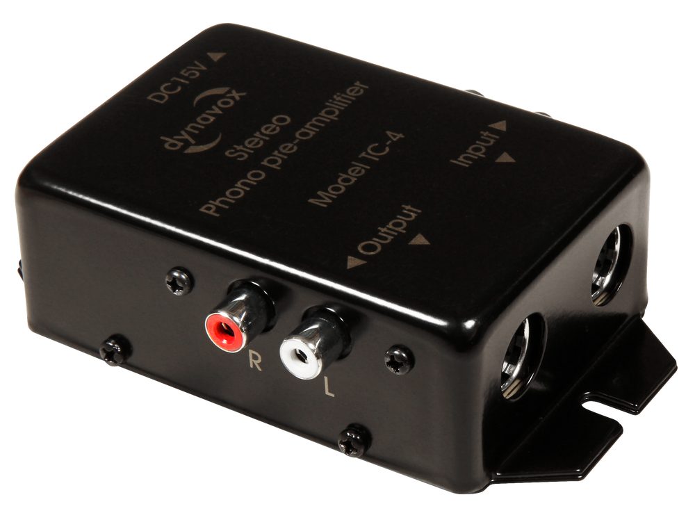 ETT Verstärker (Phonovorverstärker TC-4 dynavox, schwarz, Stereo)