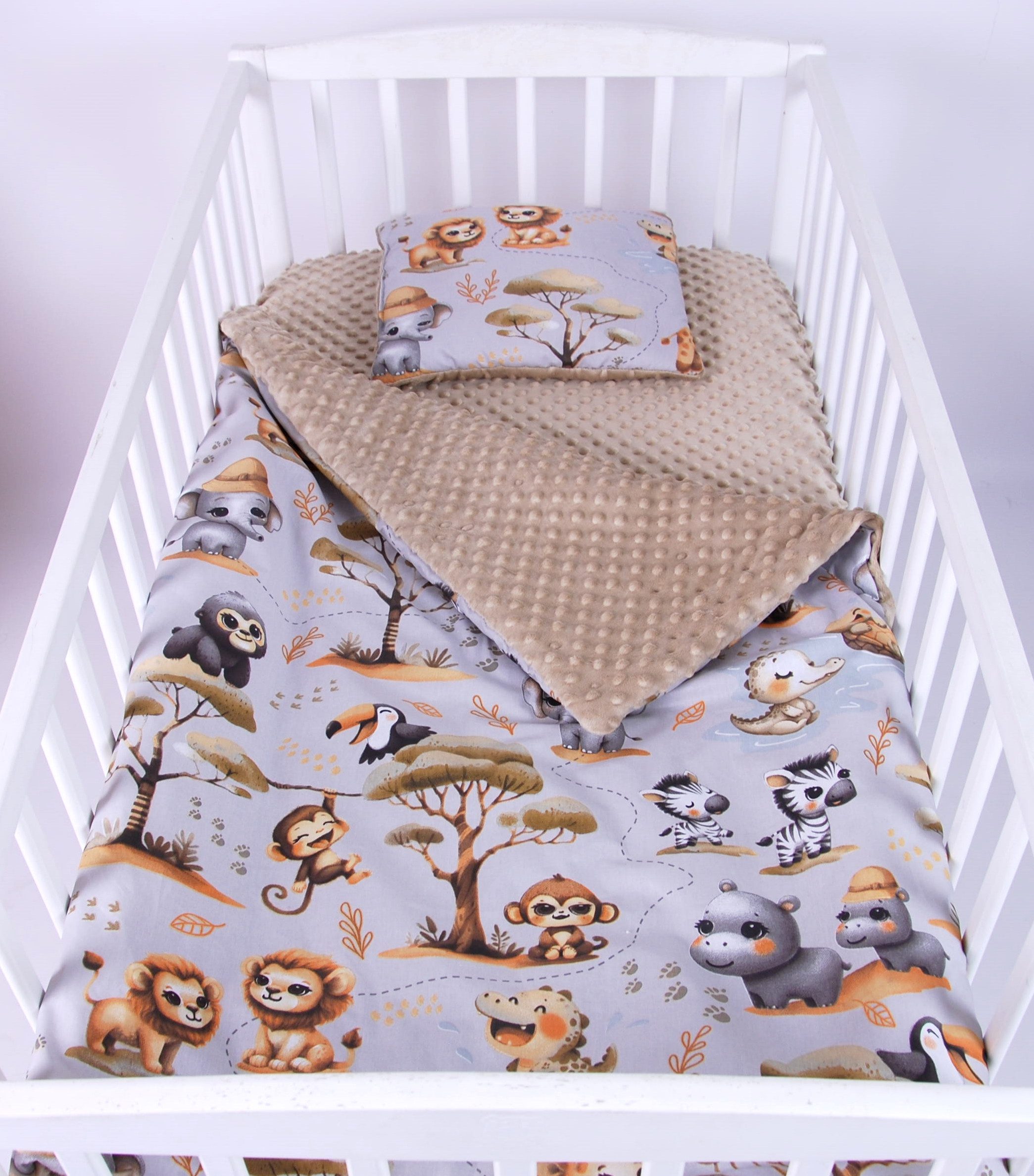 Babydecke BABYLUX Babydecke Krabbeldecke MINKY Kuscheldecke 75x100 cm+KISSEN