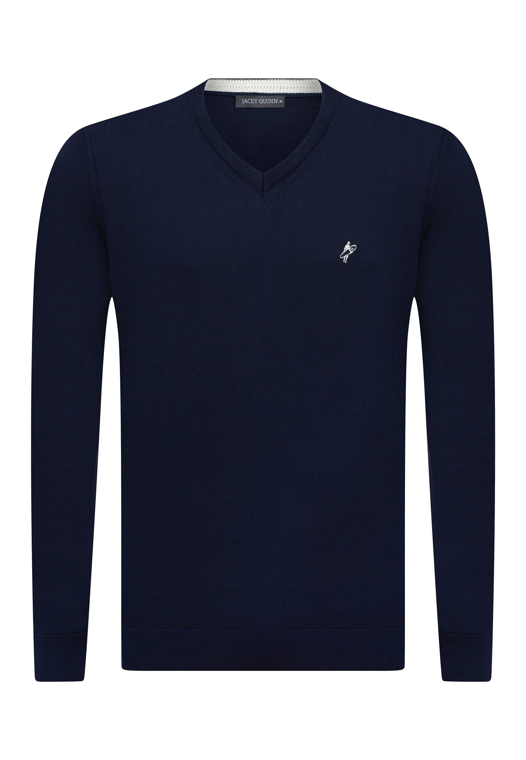 Jacey Quinn Sweatshirt V-Neck Cotton Pullover