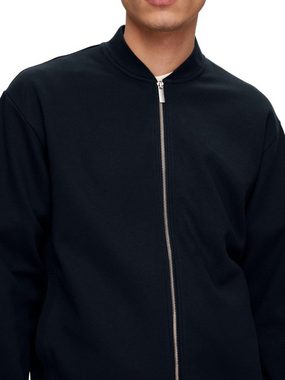 SELECTED HOMME Outdoorjacke SLHMACK SWEAT BOMBER aus Baumwollmix