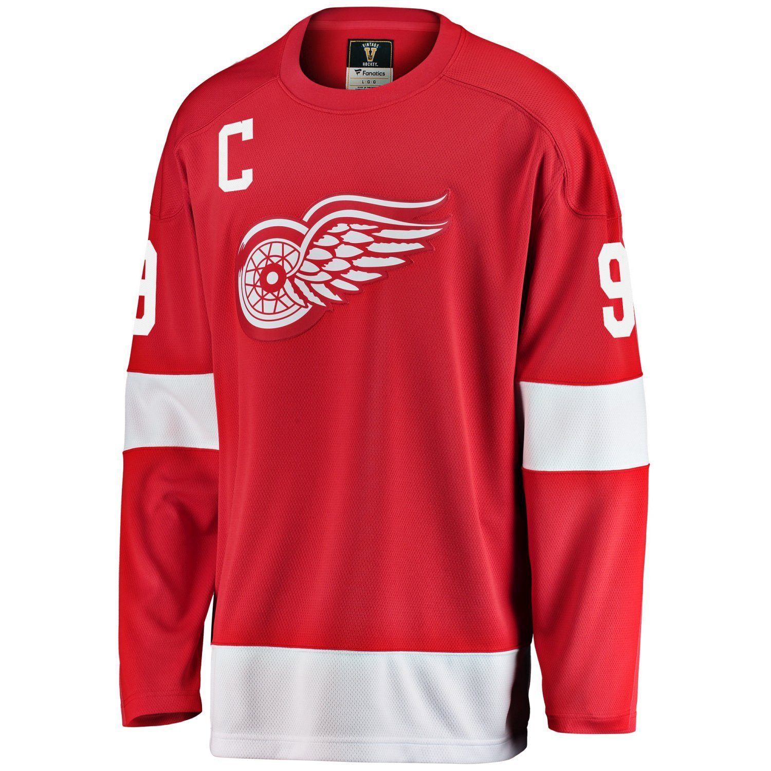 Detroit Wings Ho Retro #9 Eishockeytrikot NHL Fanatics Red Breakaway Jersey