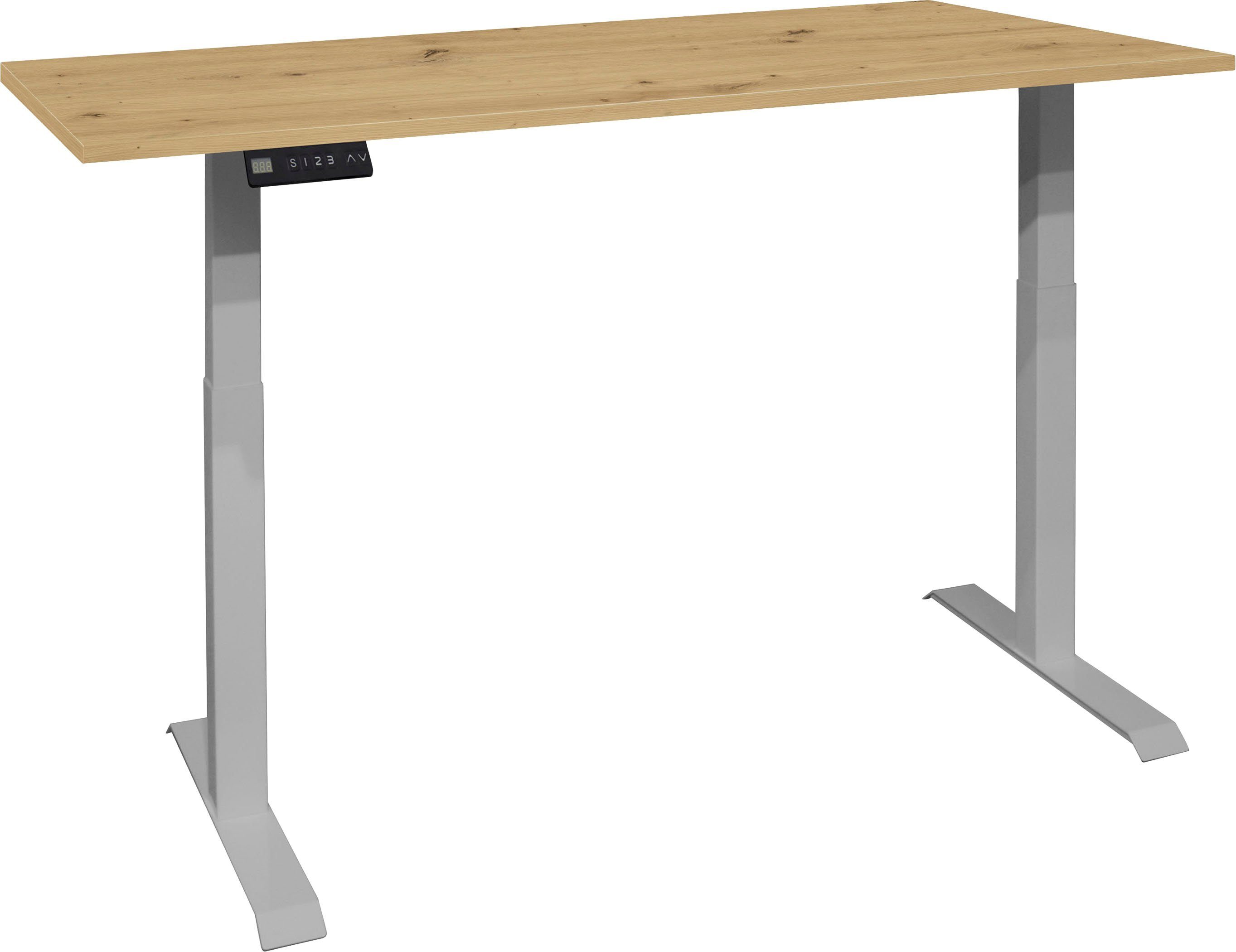 Mäusbacher Schreibtisch Big System Office, Breite 140 cm, elektrisch höhenverstellbar