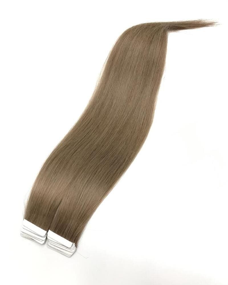 Echthaar-Extension Tape in Hair Echthaartapes, medium asch blond, Remy Haar für Haarexten