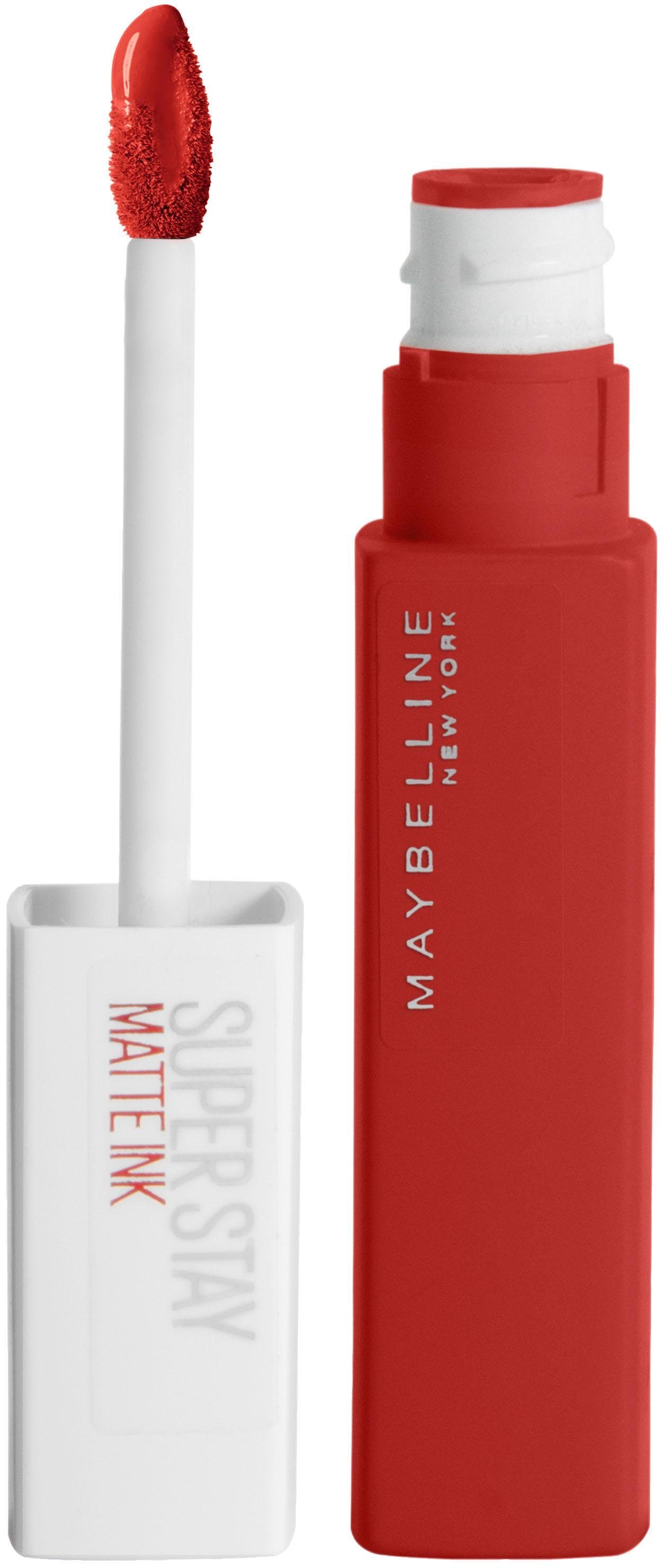 MAYBELLINE NEW YORK Lippenstift Super Stay Matte Ink, mit natürlichen Inhaltstoffen