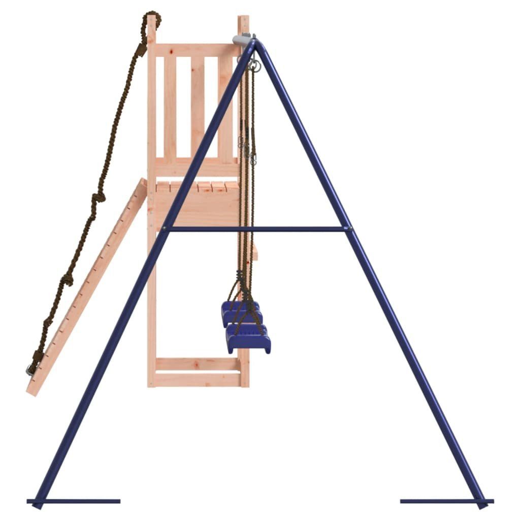 Douglasie Massivholz Spielturm Schaukeln mit vidaXL Kletterwand Spielhaus