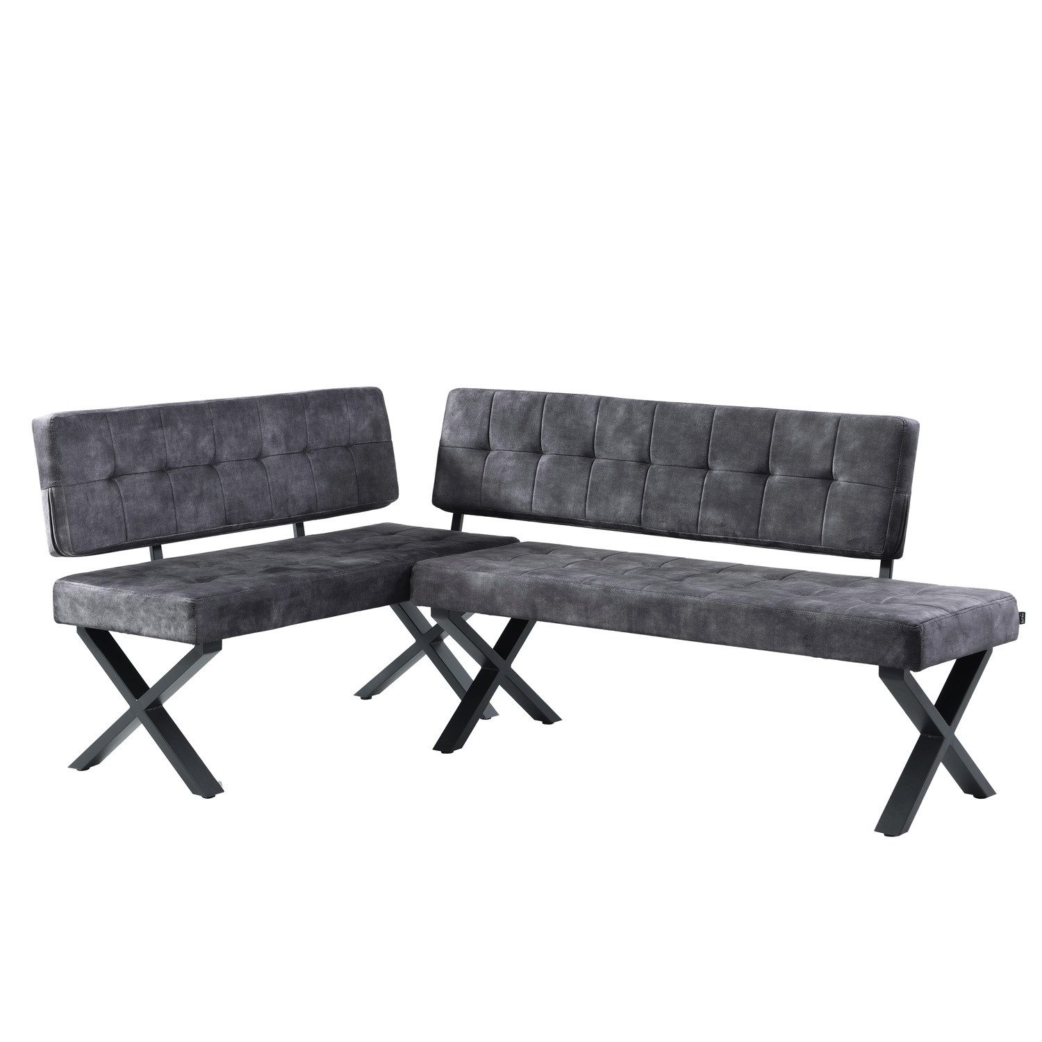 B&D home Eckbank EKA (2-St), beidseitig montierbar, gepolstert, mit Rückenl günstig online kaufen