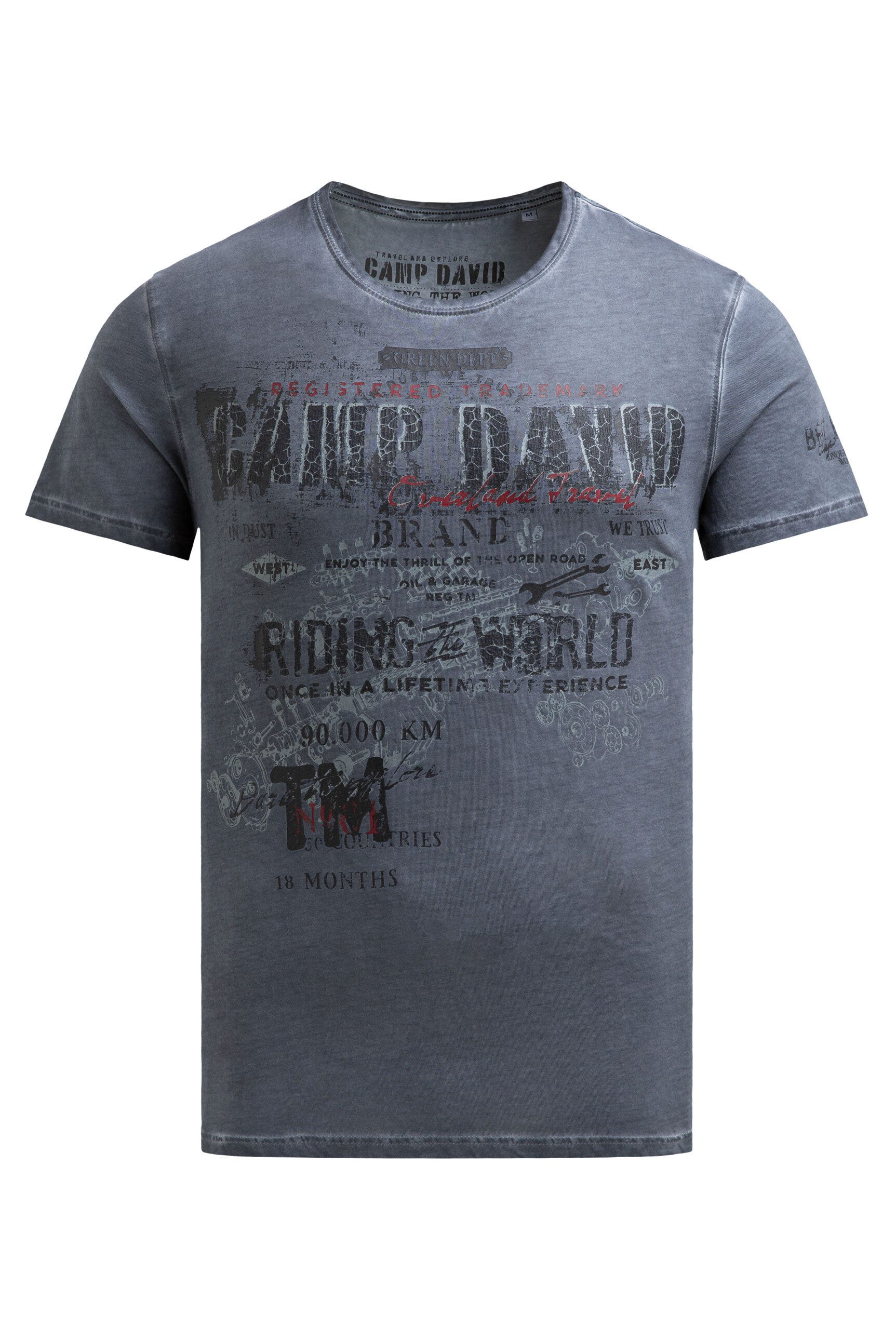CAMP DAVID Rundhalsshirt mit Kontrastnähten günstig online kaufen