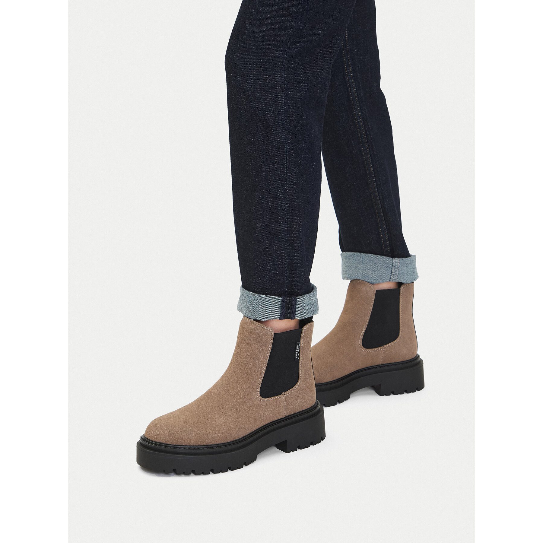 BEVERLY HILLS POLO CLUB Beverly Hills Polo Club Damen Chelsea Boots 5907964586708 Beige Chelseaboots