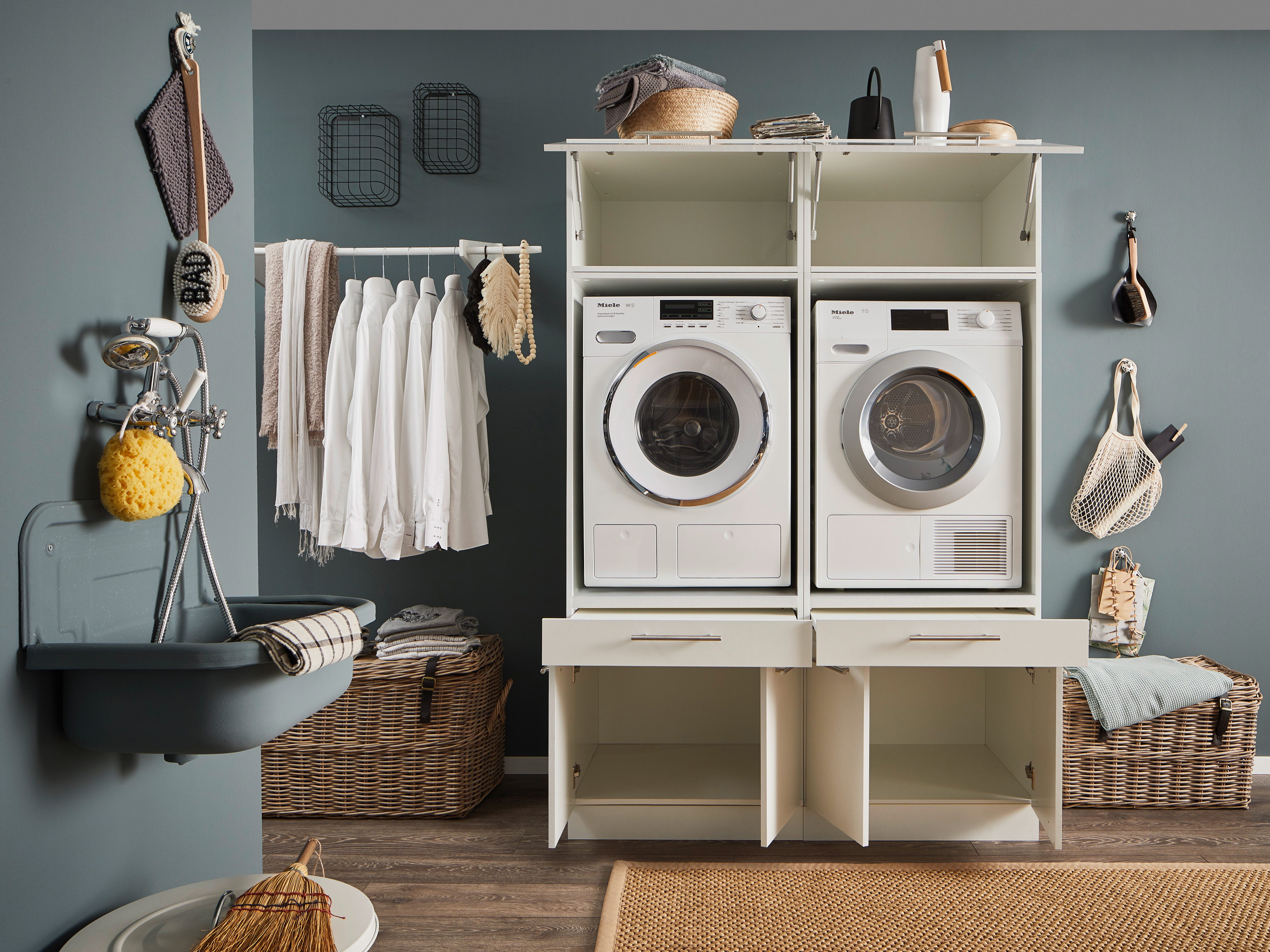 Laundreezy Mehrzweckschrank-Set LAUNDREEZY LDSK3, Breite 135 cm, Soft-Close günstig online kaufen
