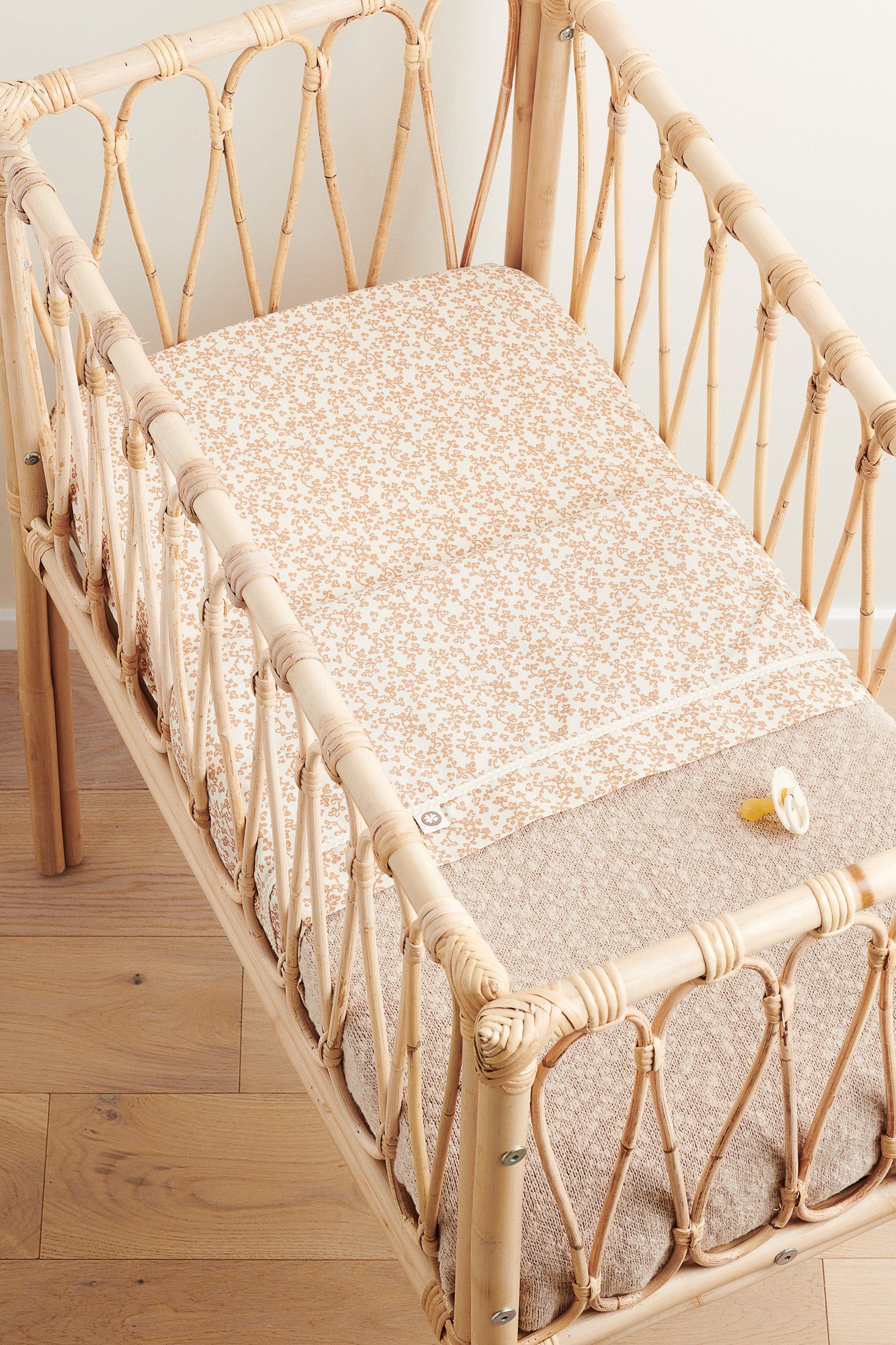 Babydecke Noppies Decke für die Wiege Melange knit 75x100 cm, Noppies Oxford Tan