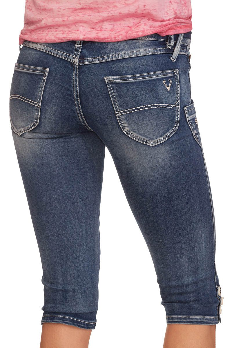 MarJo Trachtenjeans Trachtenjeans Damen - FRANZISKA KNIEBUND - blau