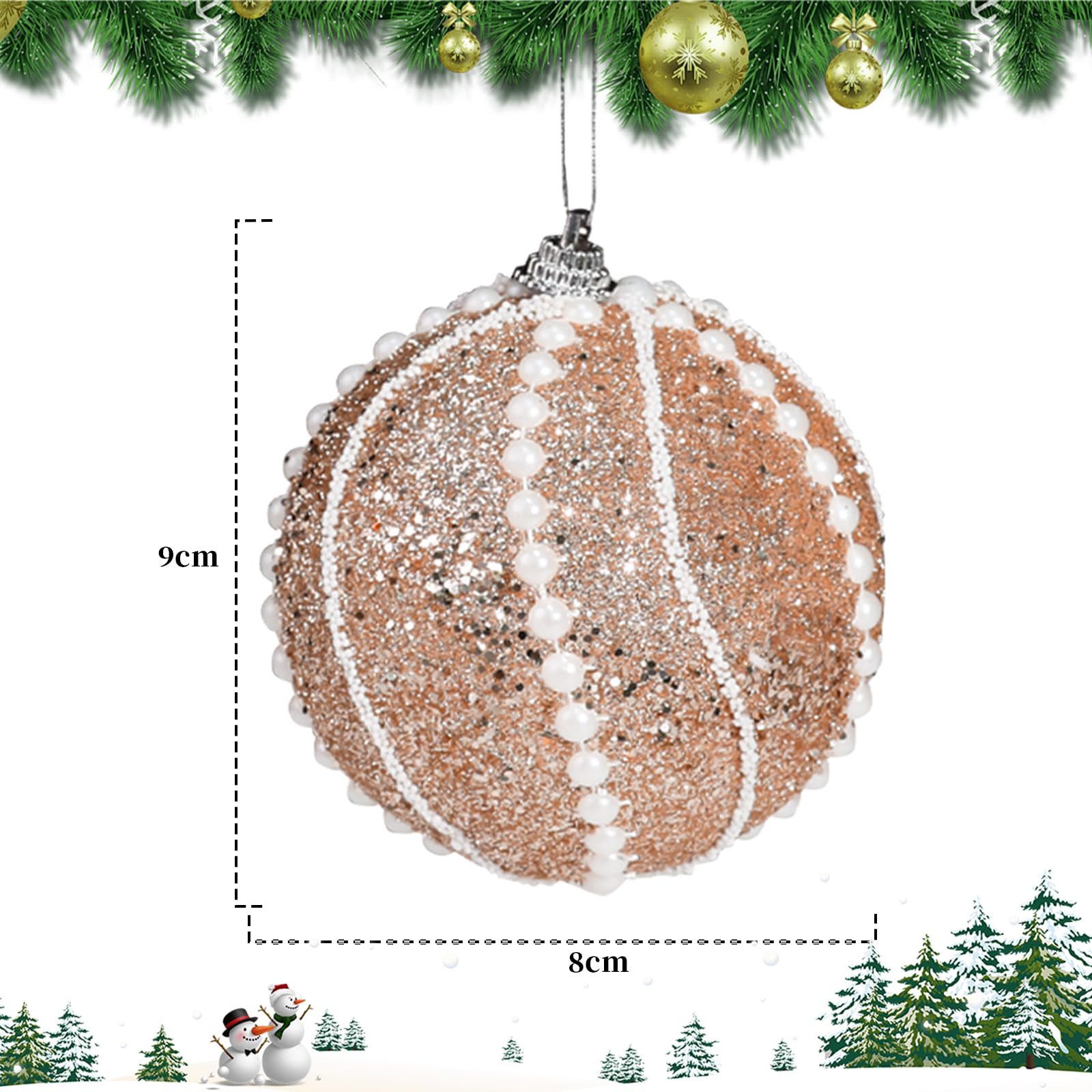 M&W DAS DESIGN Weihnachtsbaumkugel Weihnachtskugeln Christmas Decorations 8CM