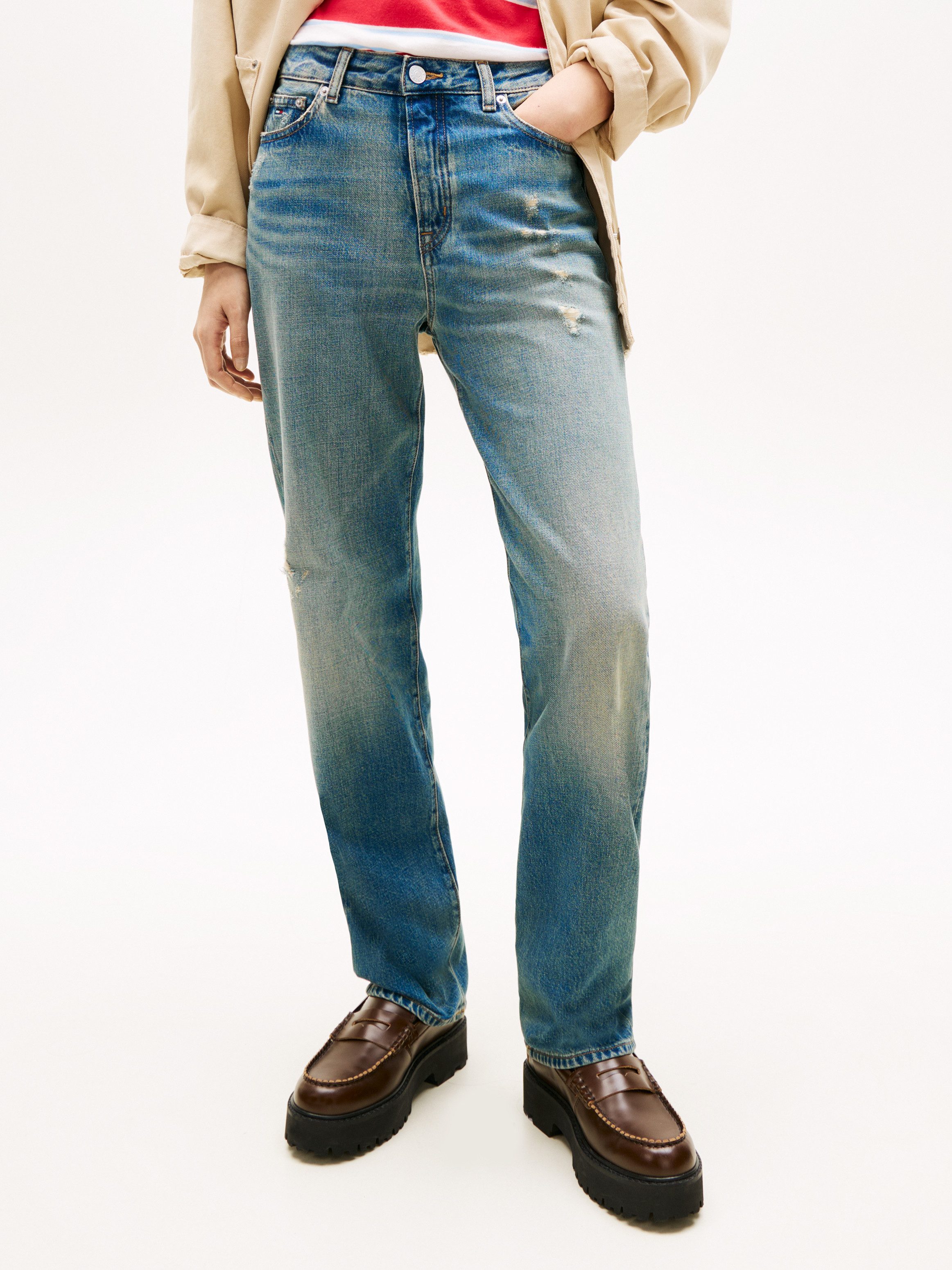 Tommy Jeans Straight-Jeans KIRA MR SLIM STR CBF BJ2032 günstig online kaufen