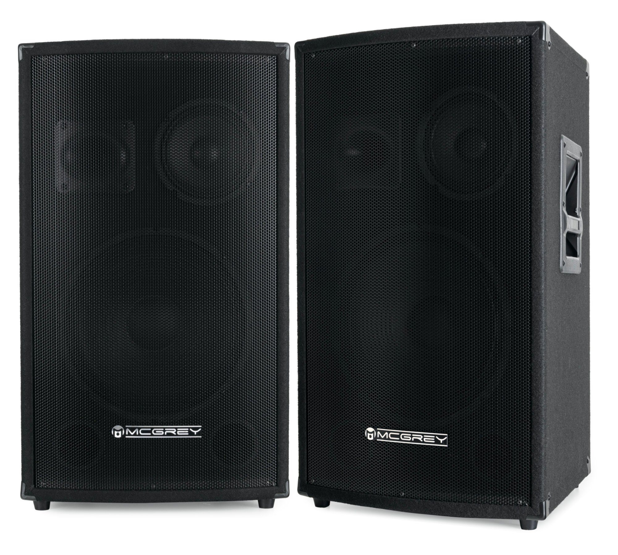 McGrey Paar SL-12/3 3-Wege DJ PA Box Lautsprecher (kein Netzwerkstandard, 300 W, Passiv Speaker 30cm (12 zoll), 3-Wege System, Holzgehäuse)
