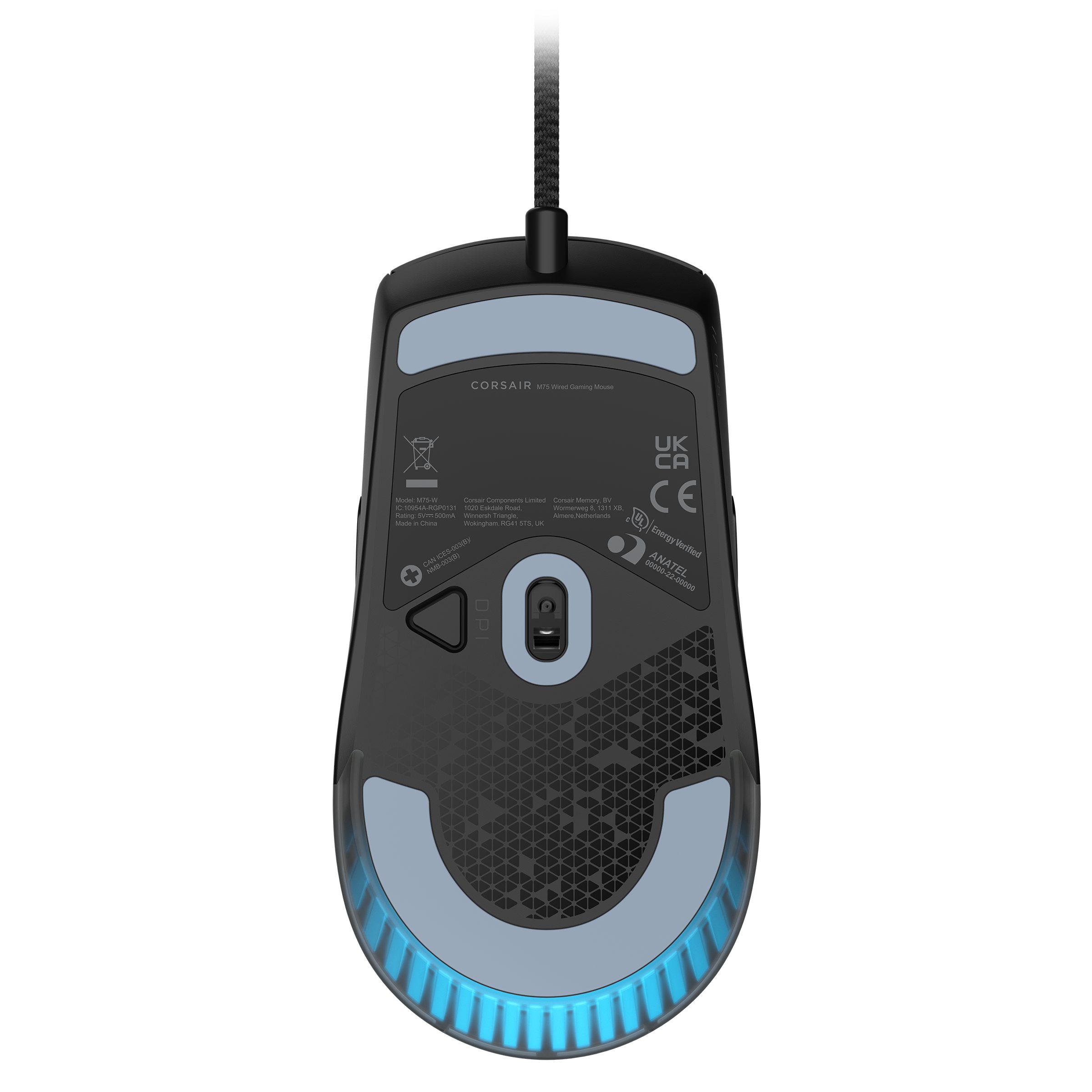 Corsair M75 Gaming Mouse, Optical Gaming-Maus (kabelgebunden, RGB)