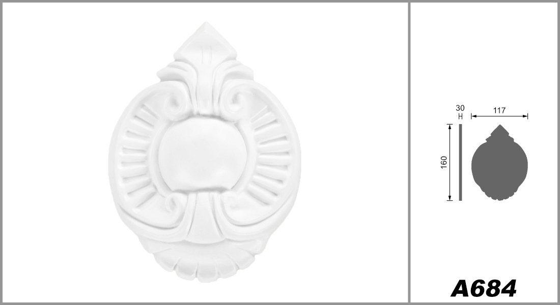 Grand Decor Wanddekoobjekt A684 (Ornament aus günstig online kaufen