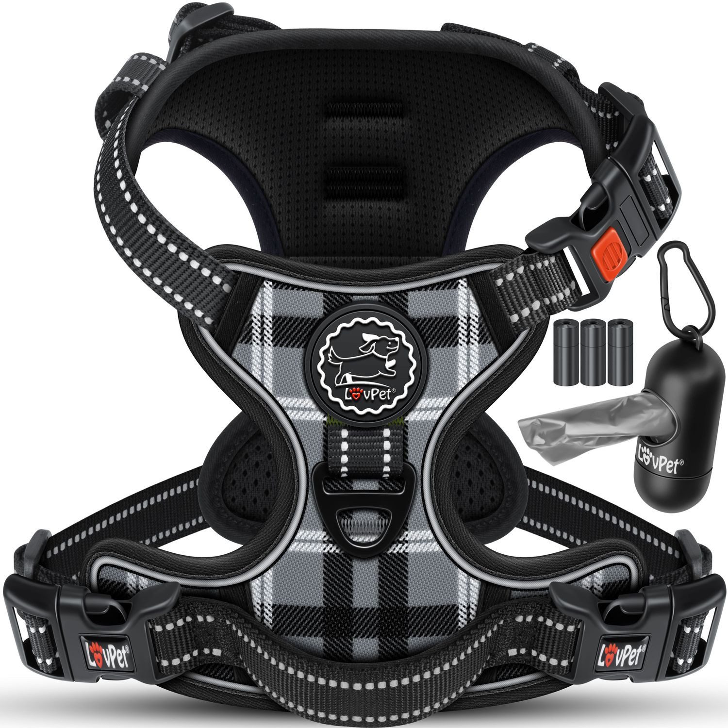 Lovpet Hunde-Geschirr, ohne Zug & würgen für Hunde & Welpen atmungsaktiv & günstig online kaufen
